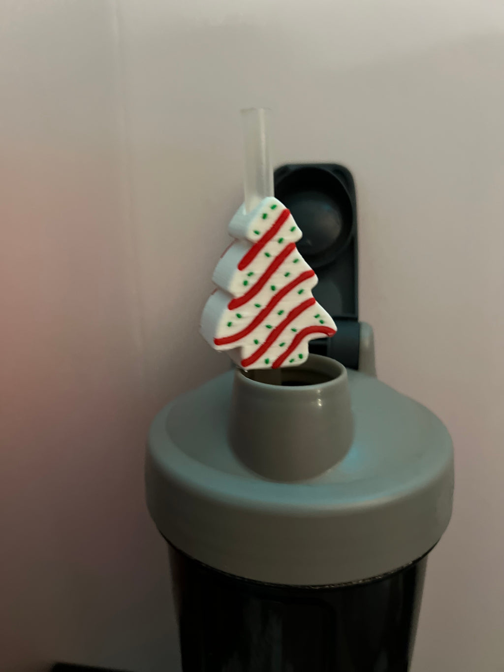 Little Debbie Christmas Tree Straw Toppers by 3 D print