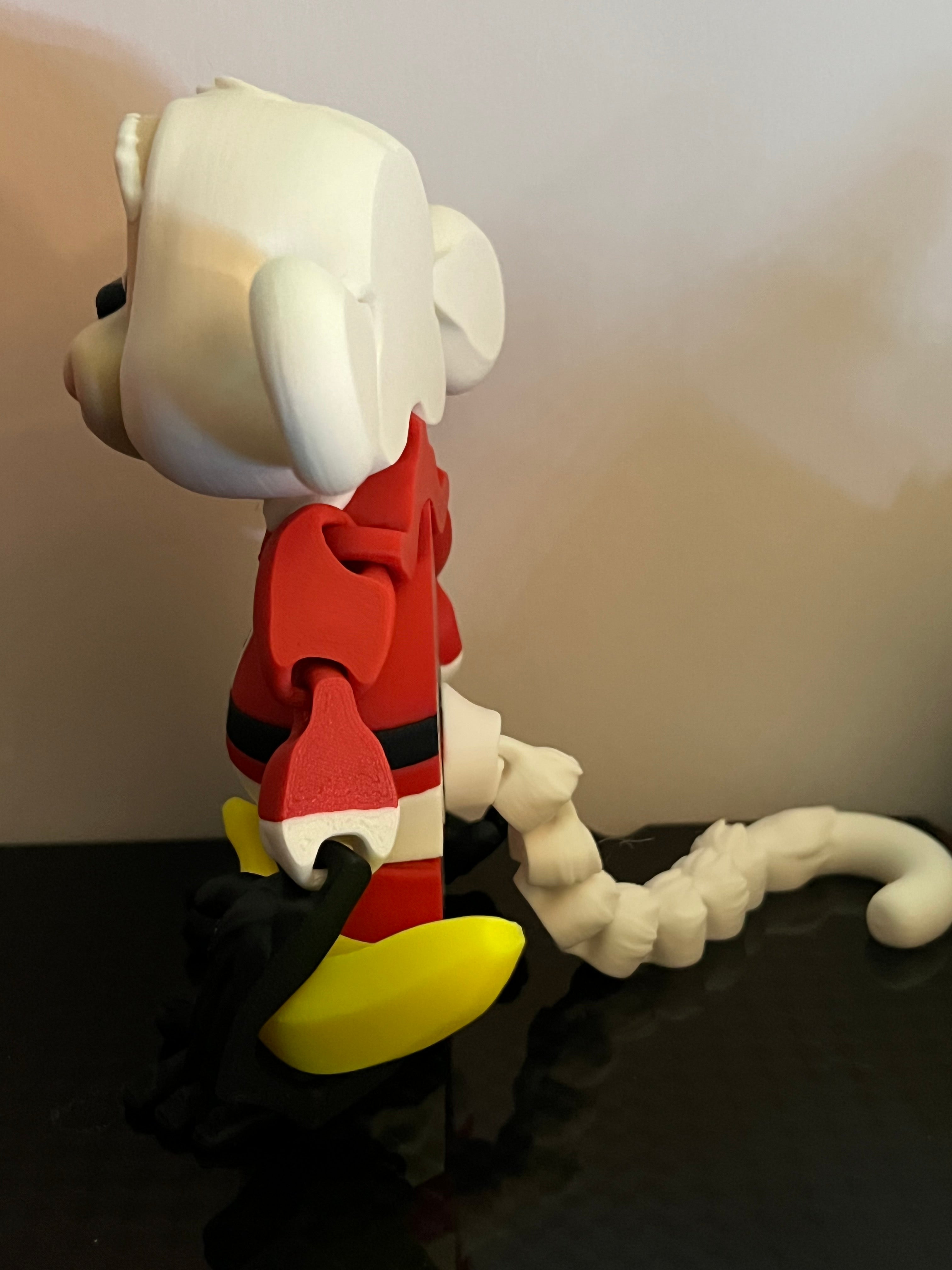 Limited Edition- Christmas Santa Flexi Monkey Hanging by 3D print