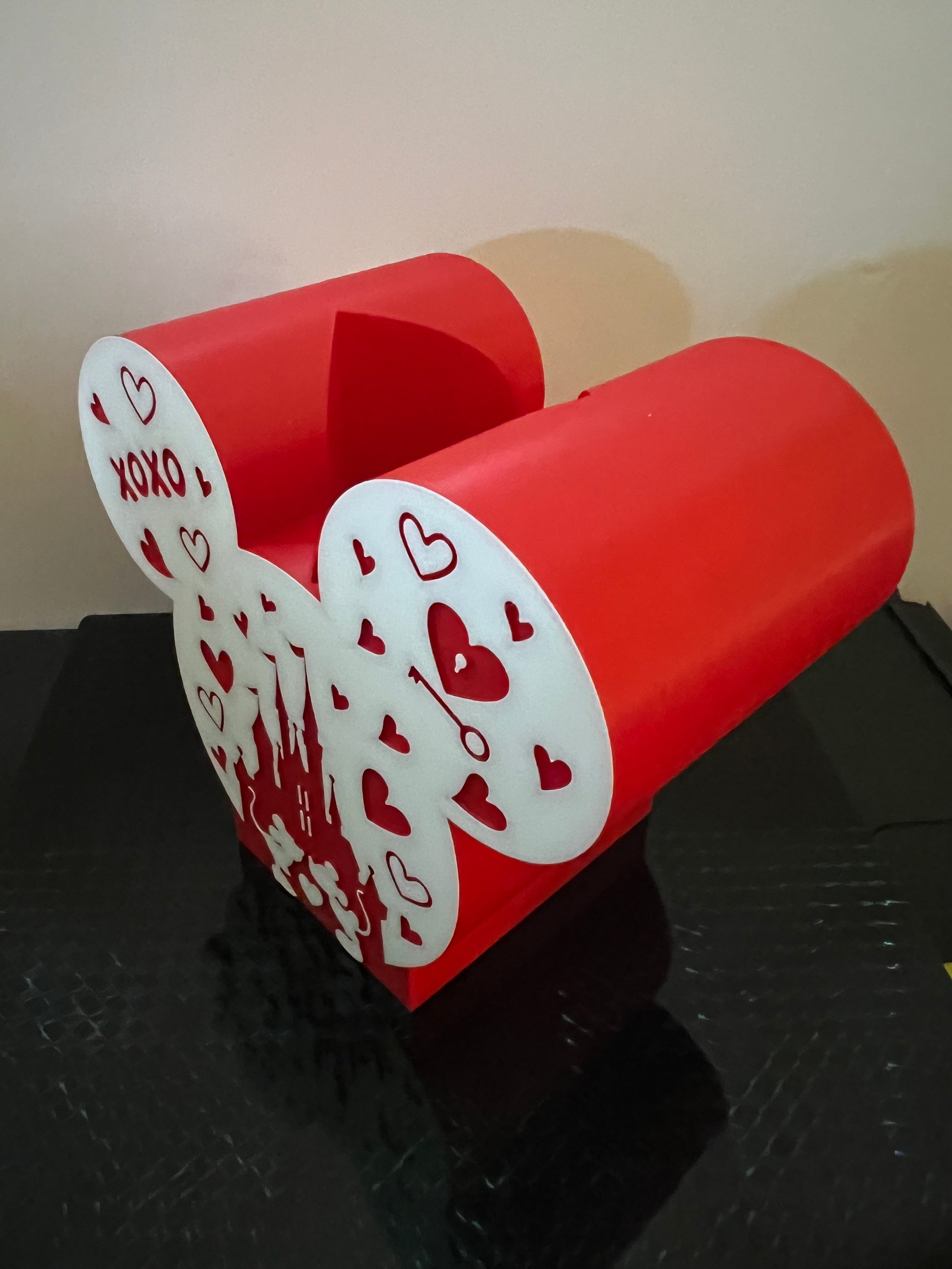 Valentine day (Red) Mickey Mouse bath and body works soap holder