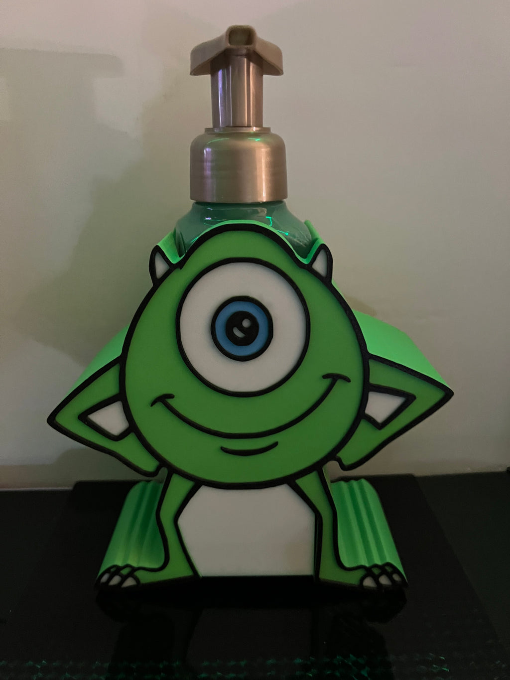 Custom design- Monster Inc Mike Wazowski bath and body works soap holder