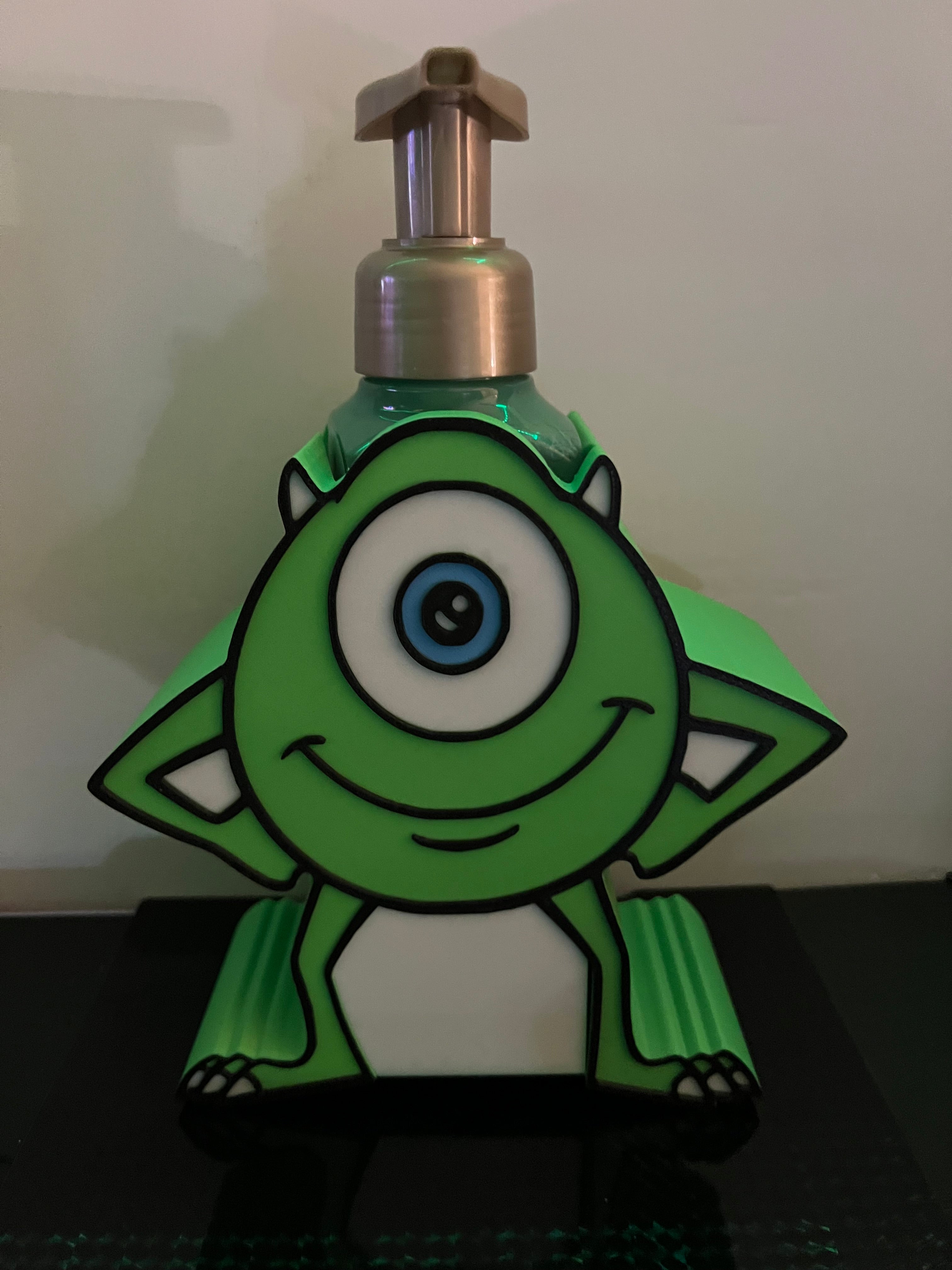 Custom design- Monster Inc Mike Wazowski bath and body works soap holder