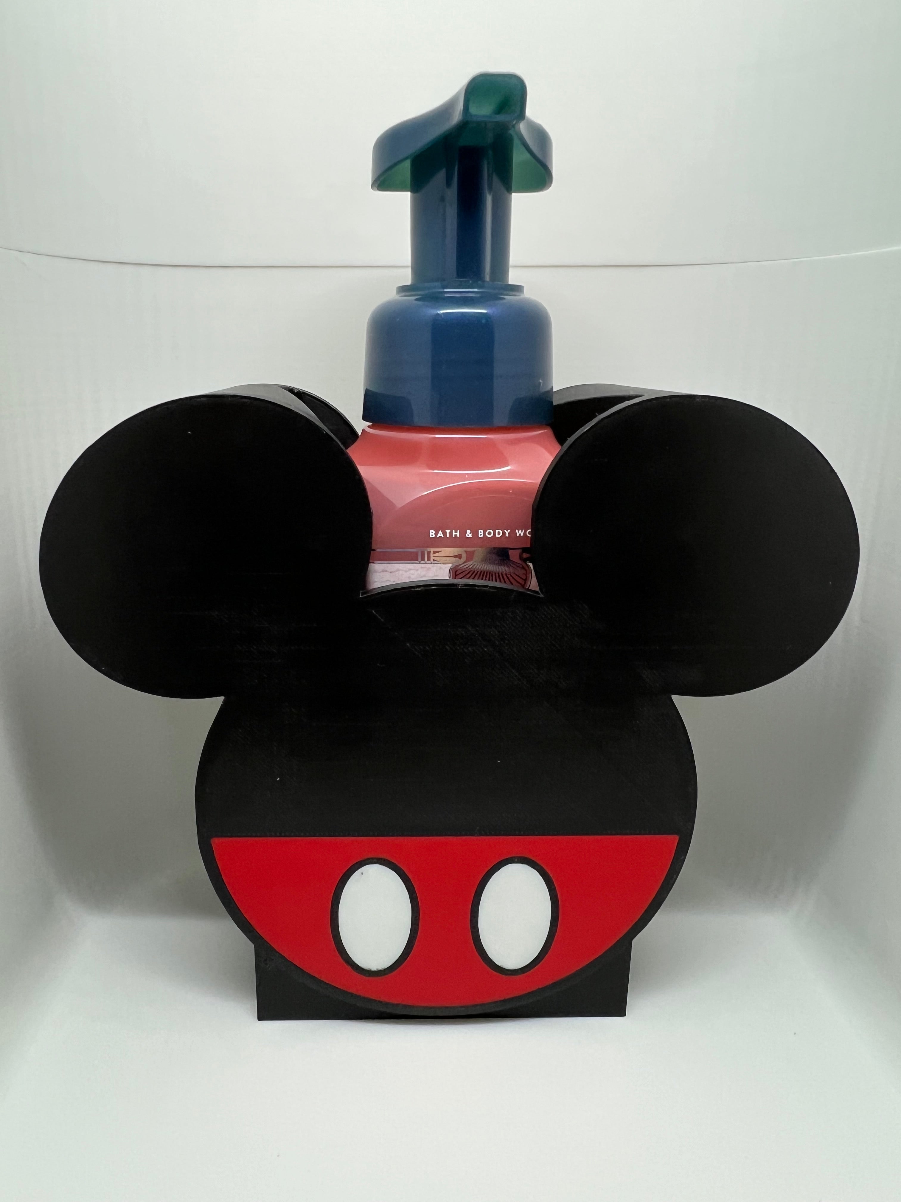 Custom design - Mickey Mouse bath and body works soap holder