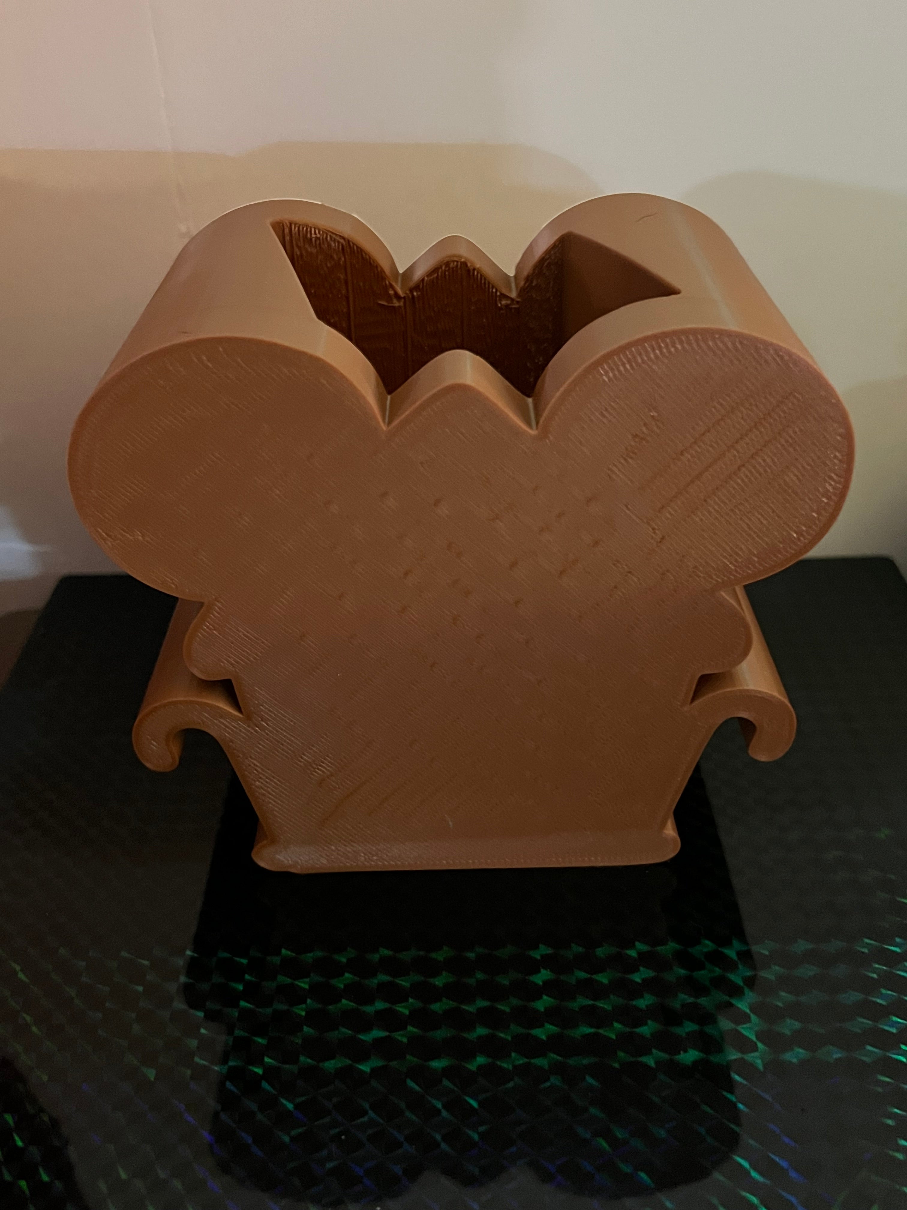 Gingerbread style Mickey Mouse Bath and Body works soap holder by 3D print