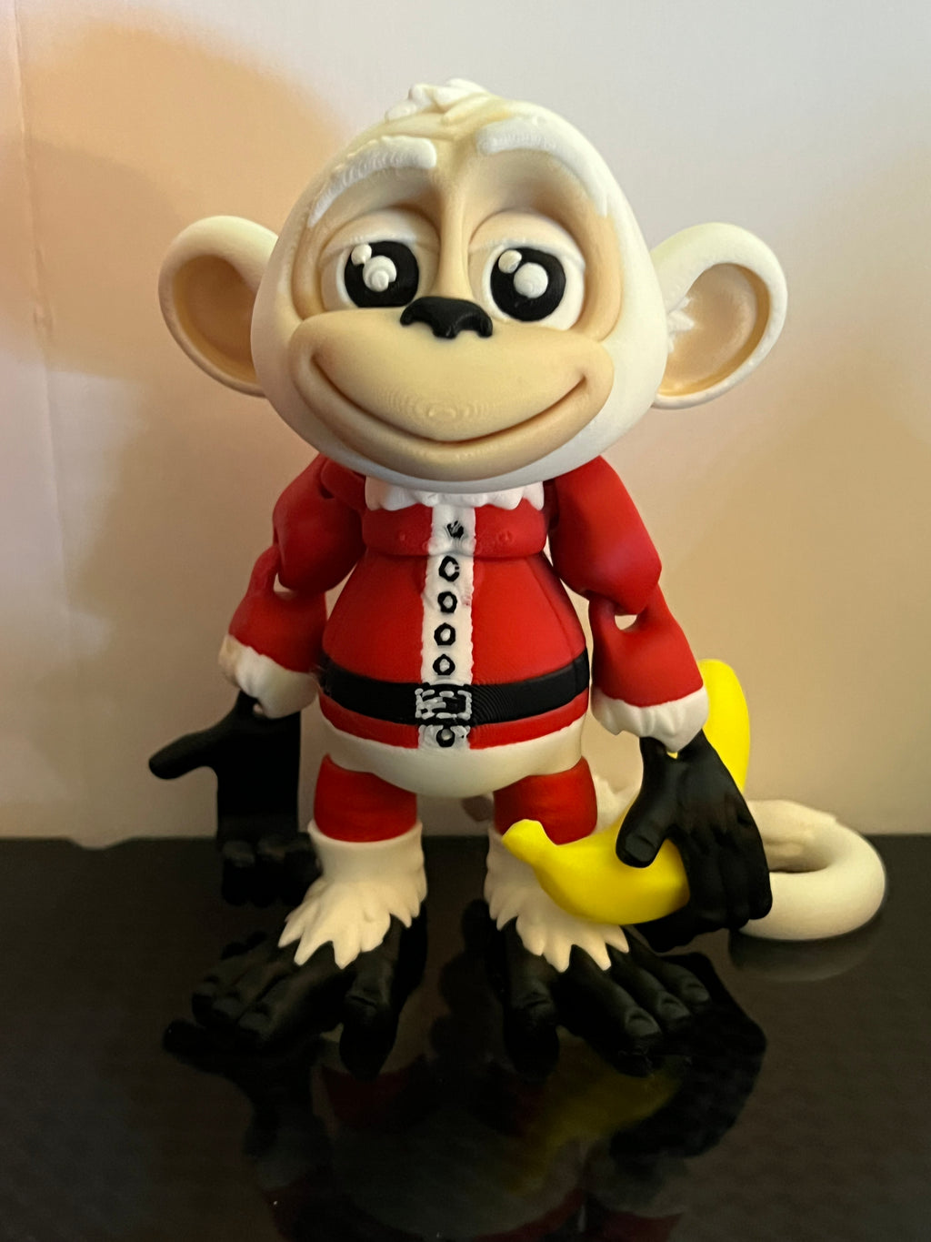 Limited Edition- Christmas Santa Flexi Monkey Hanging by 3D print