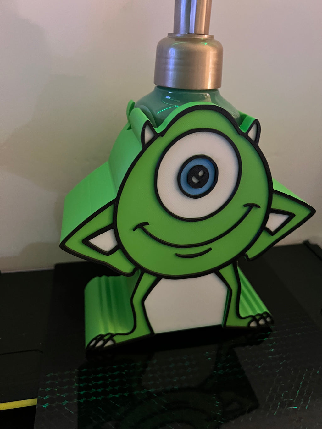 Custom design- Monster Inc Mike Wazowski bath and body works soap holder