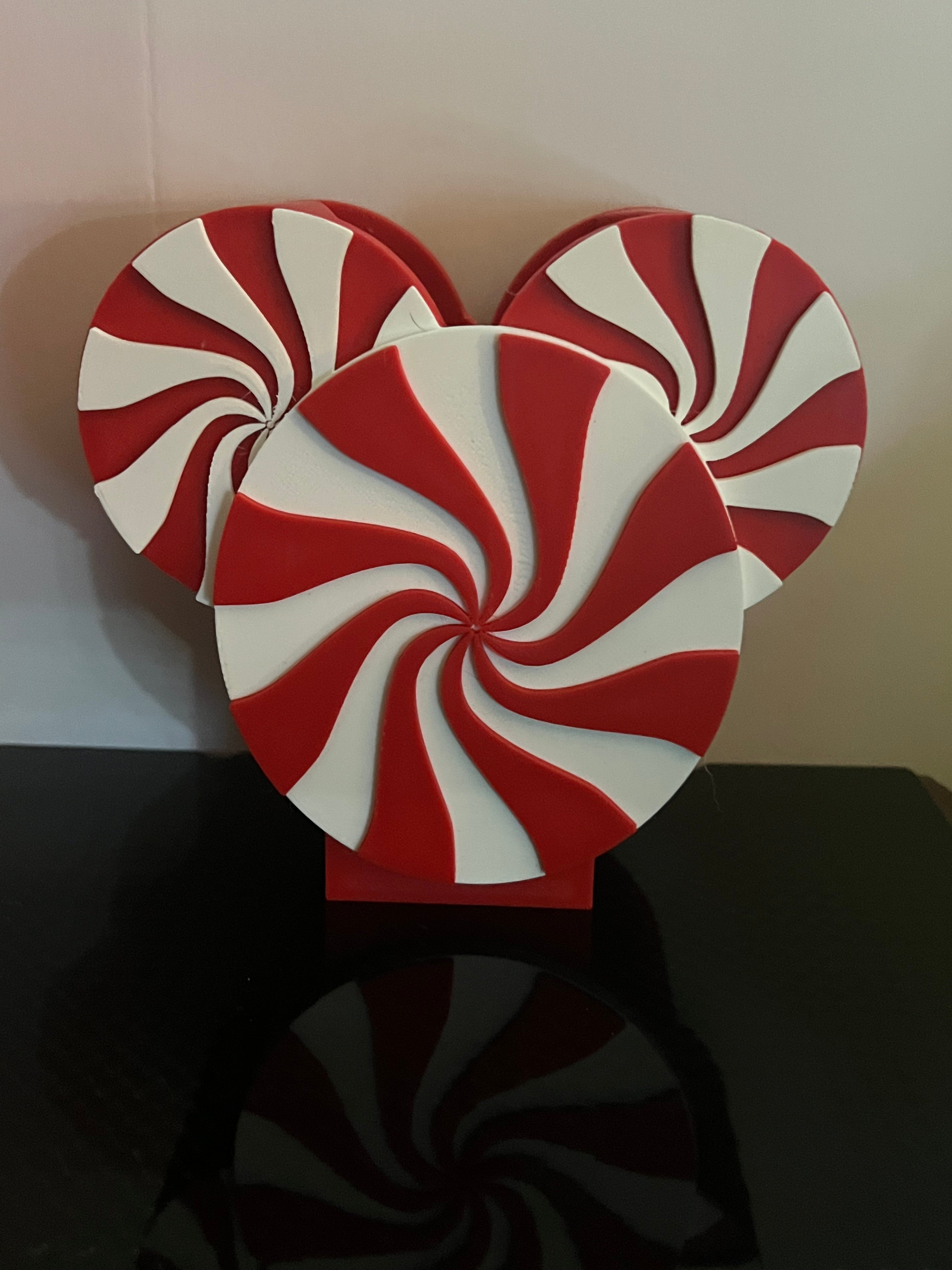 Christmas Mickey Mouse Peppermint Bath & Body Soap Holder by 3D print