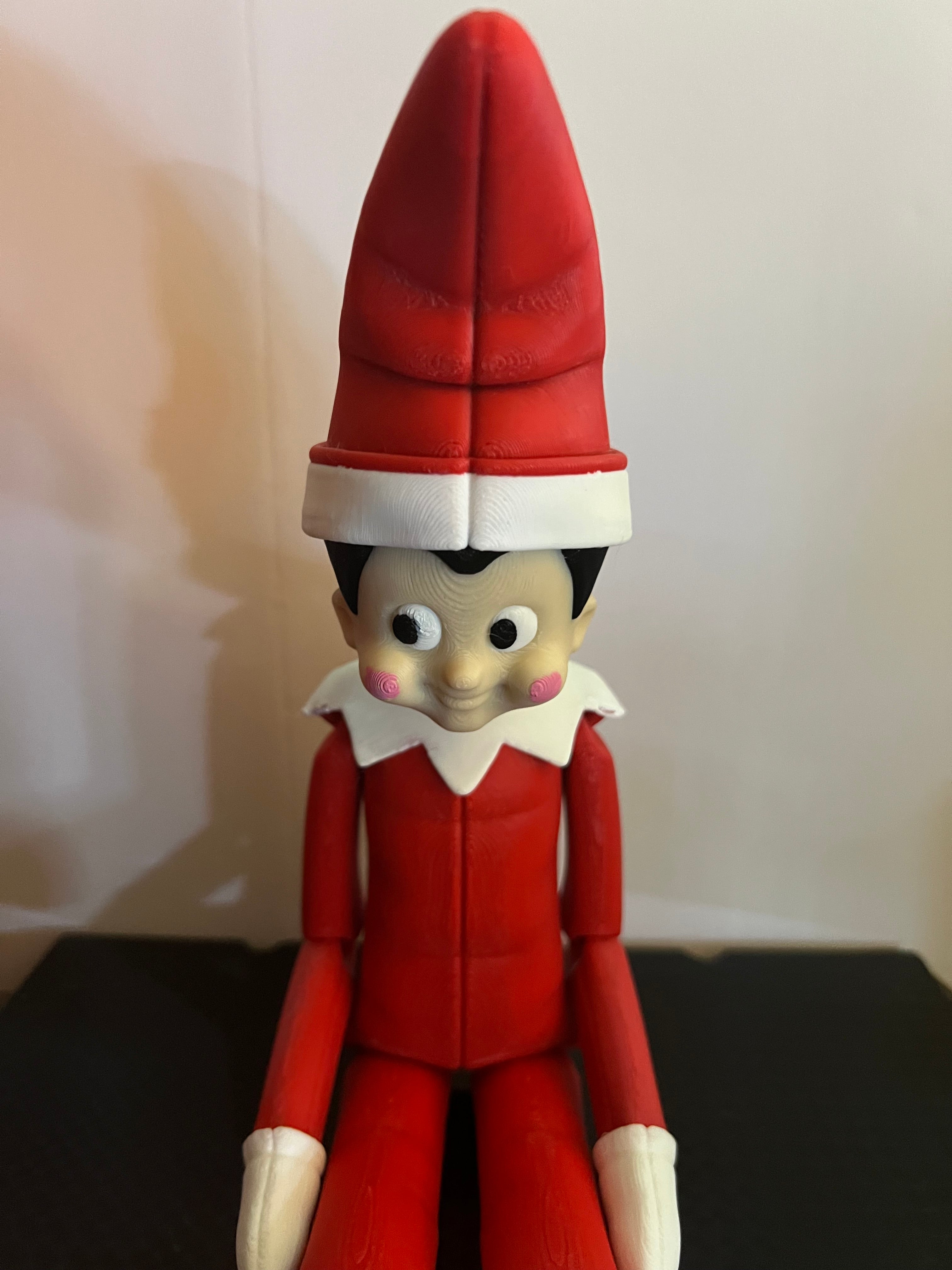 Christmas Flexi Elf on the Shelf by 3D print