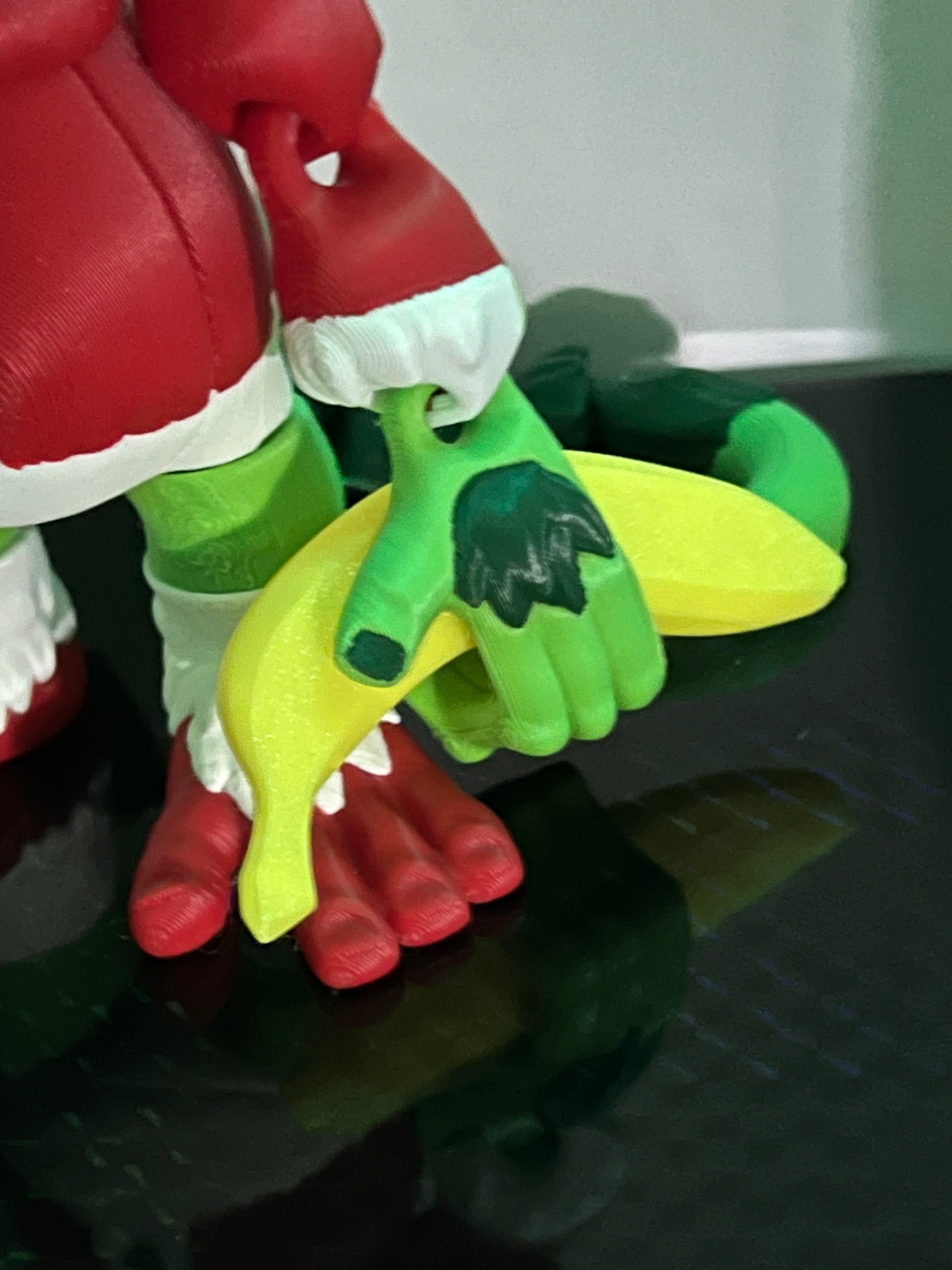 Limited Edition - Christmas Flexi Grinch Monkey Hanging by 3D print