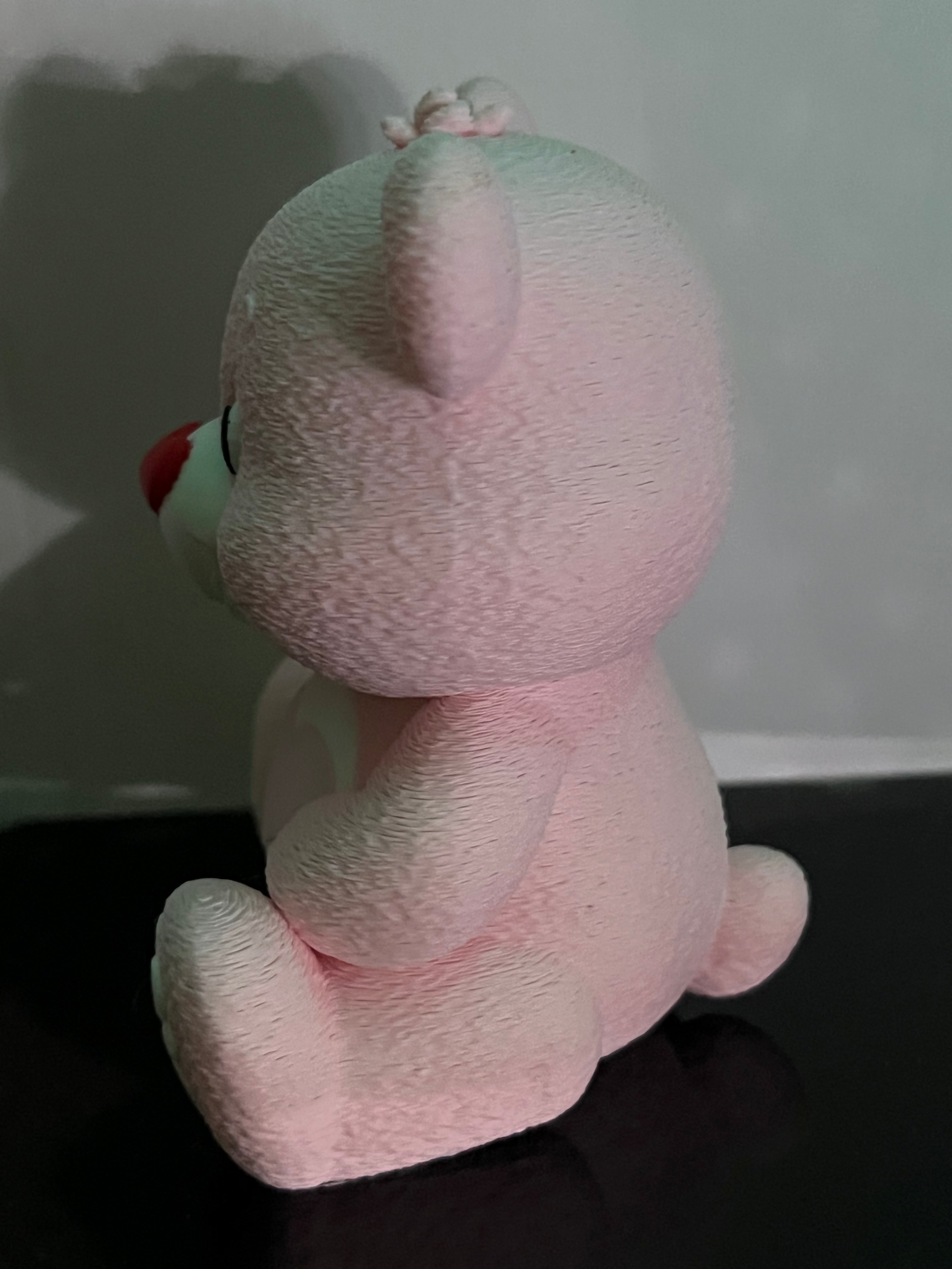 2 Hearts Care Bear by 3D print