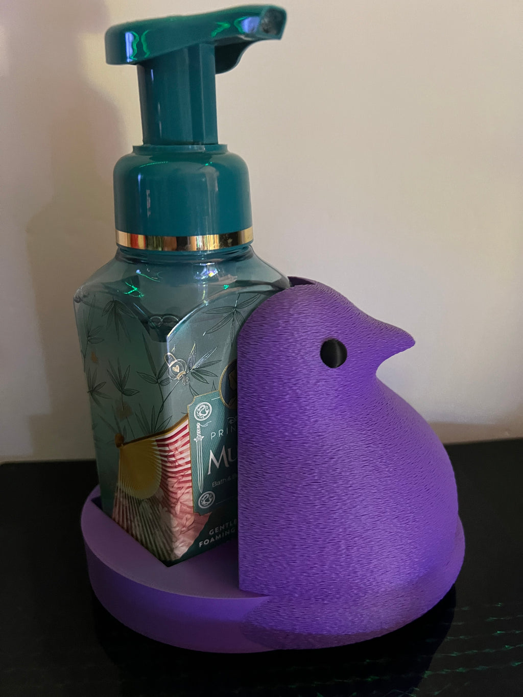 Easter Purple Peep chicken bath and body works soap holder