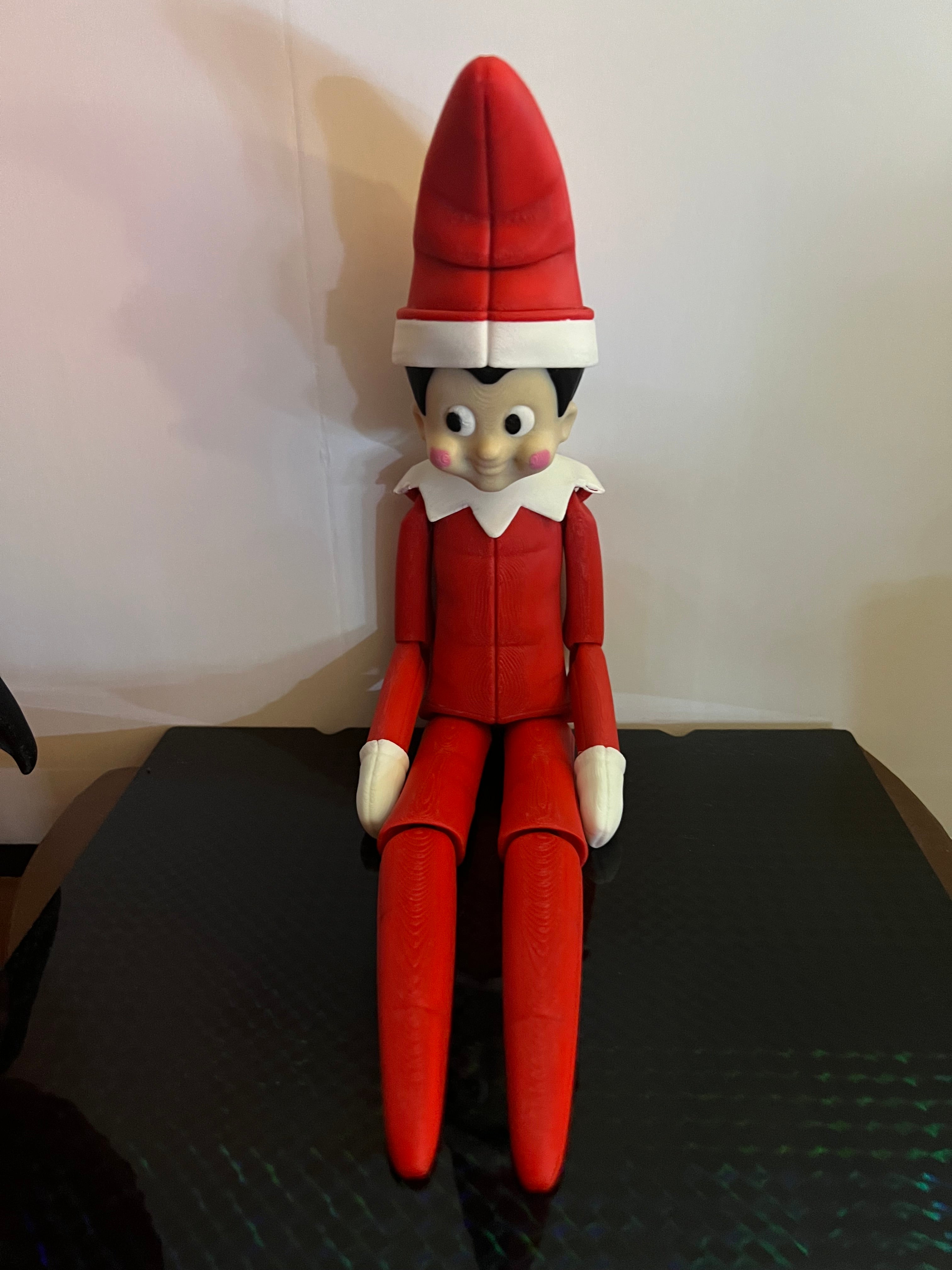 Christmas Flexi Elf on the Shelf by 3D print