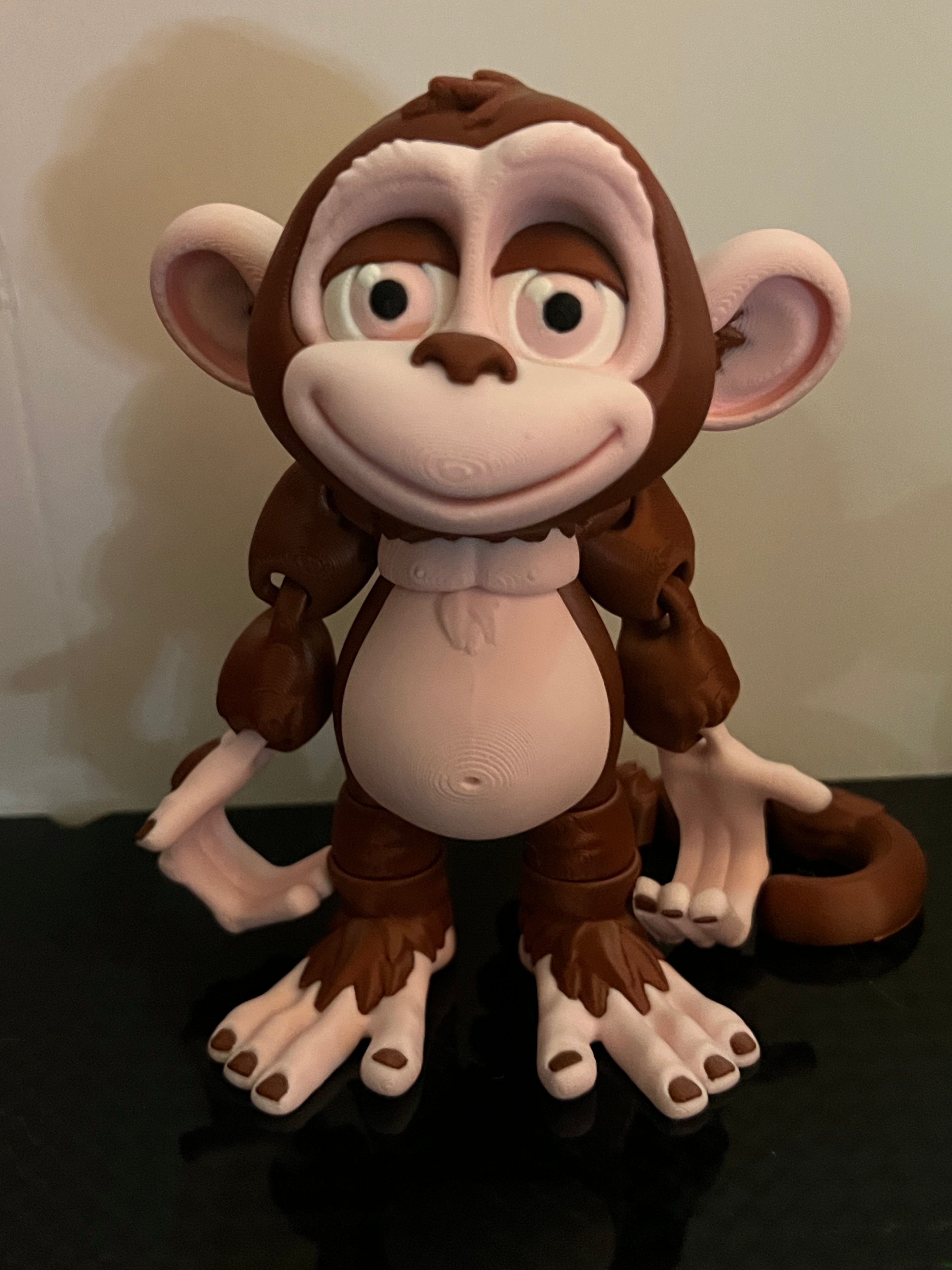 Flexi Monkey Hanging by 3D print