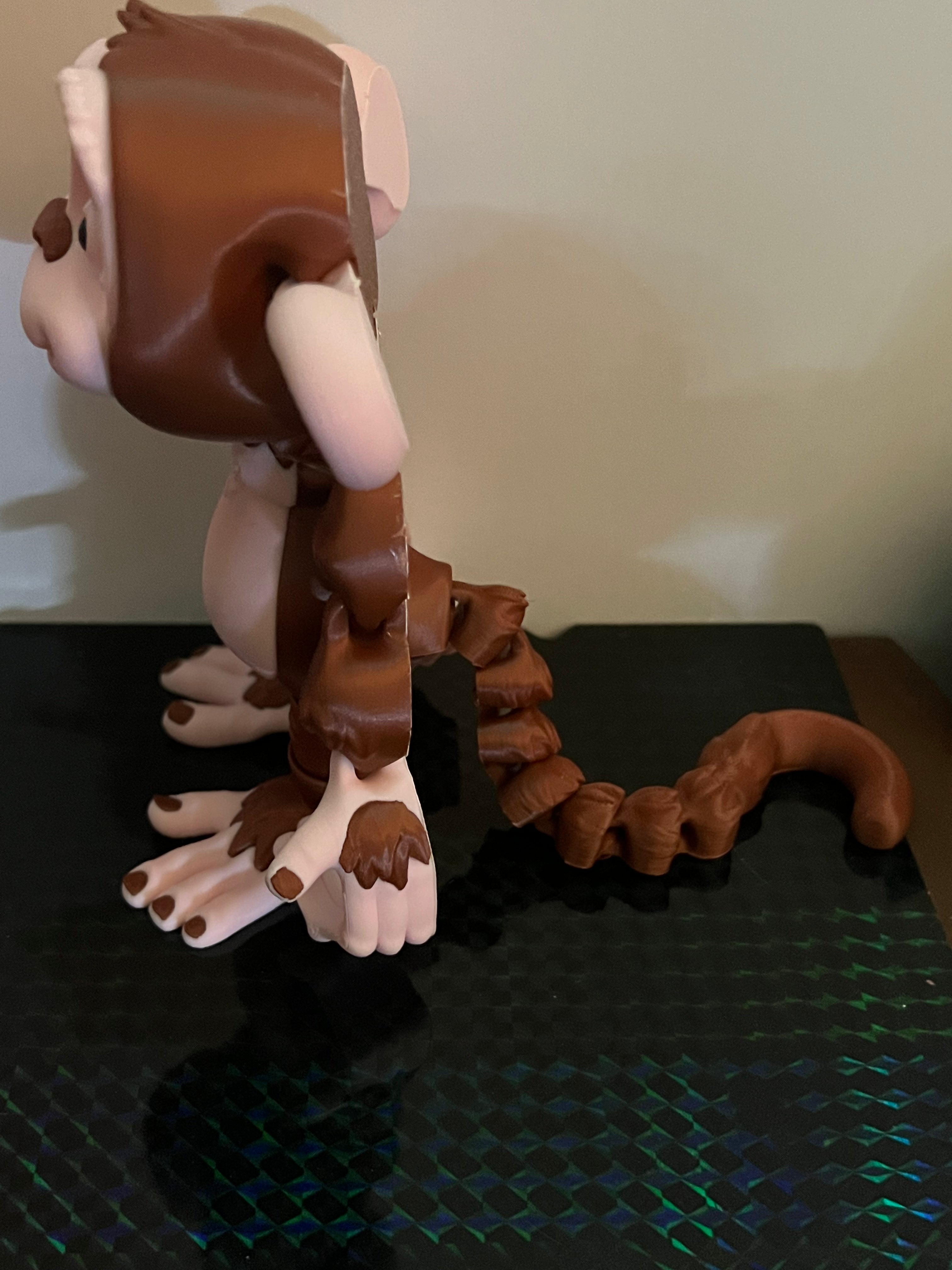 Flexi Monkey Hanging by 3D print