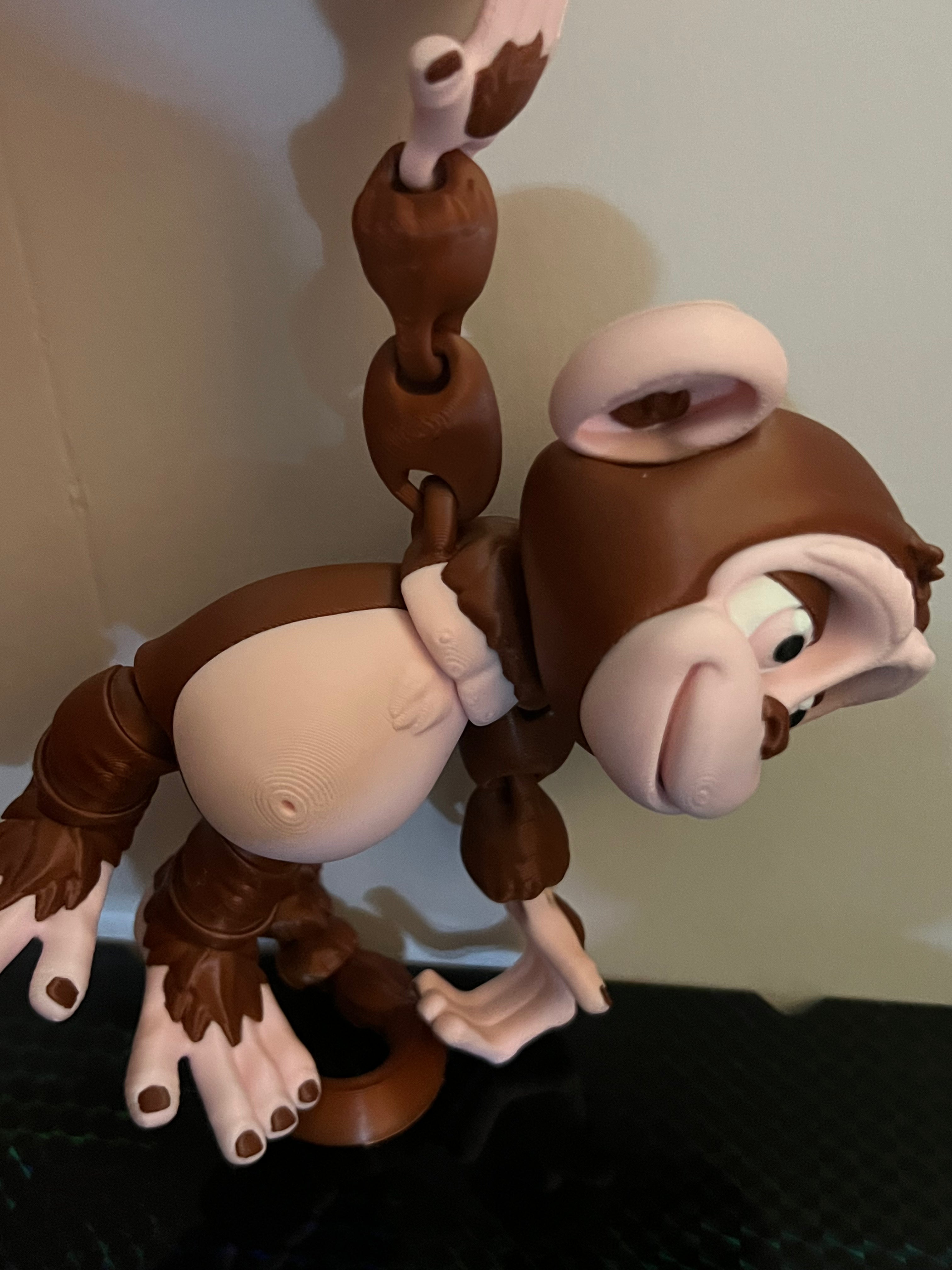 Flexi Monkey Hanging by 3D print