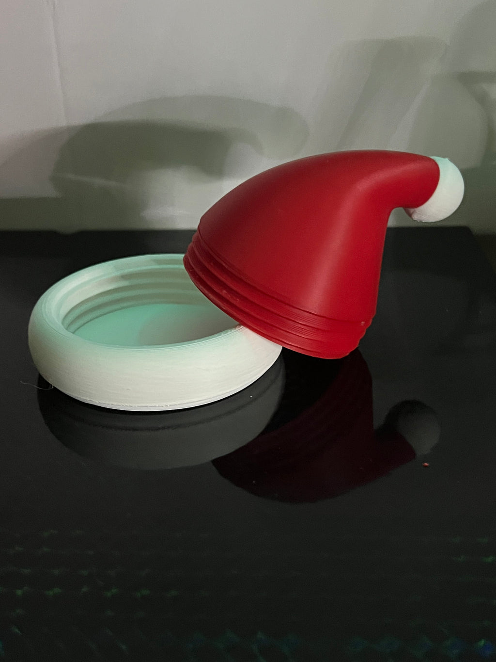 Christmas Santa Hat container by 3D print