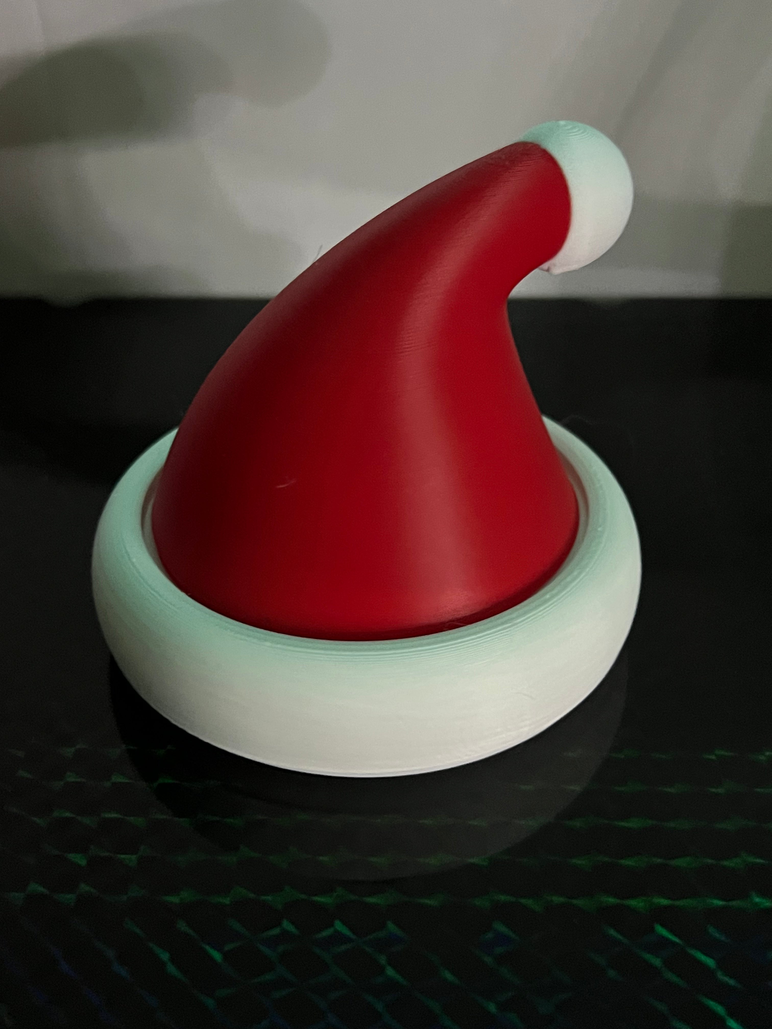 Christmas Santa Hat container by 3D print