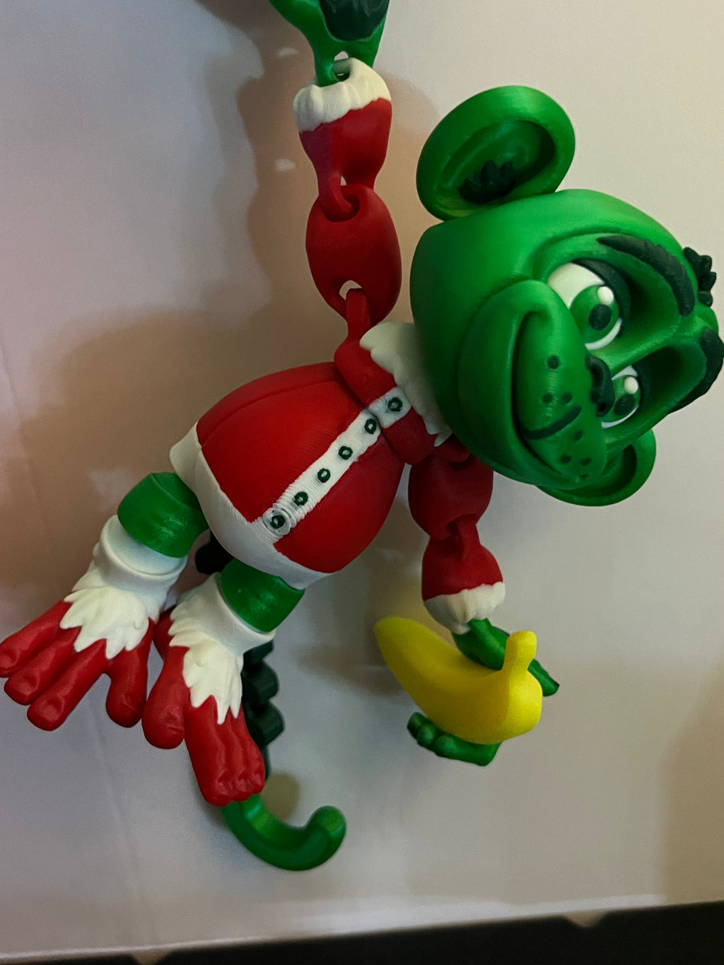 Limited Edition - Christmas Flexi Grinch Monkey Hanging by 3D print