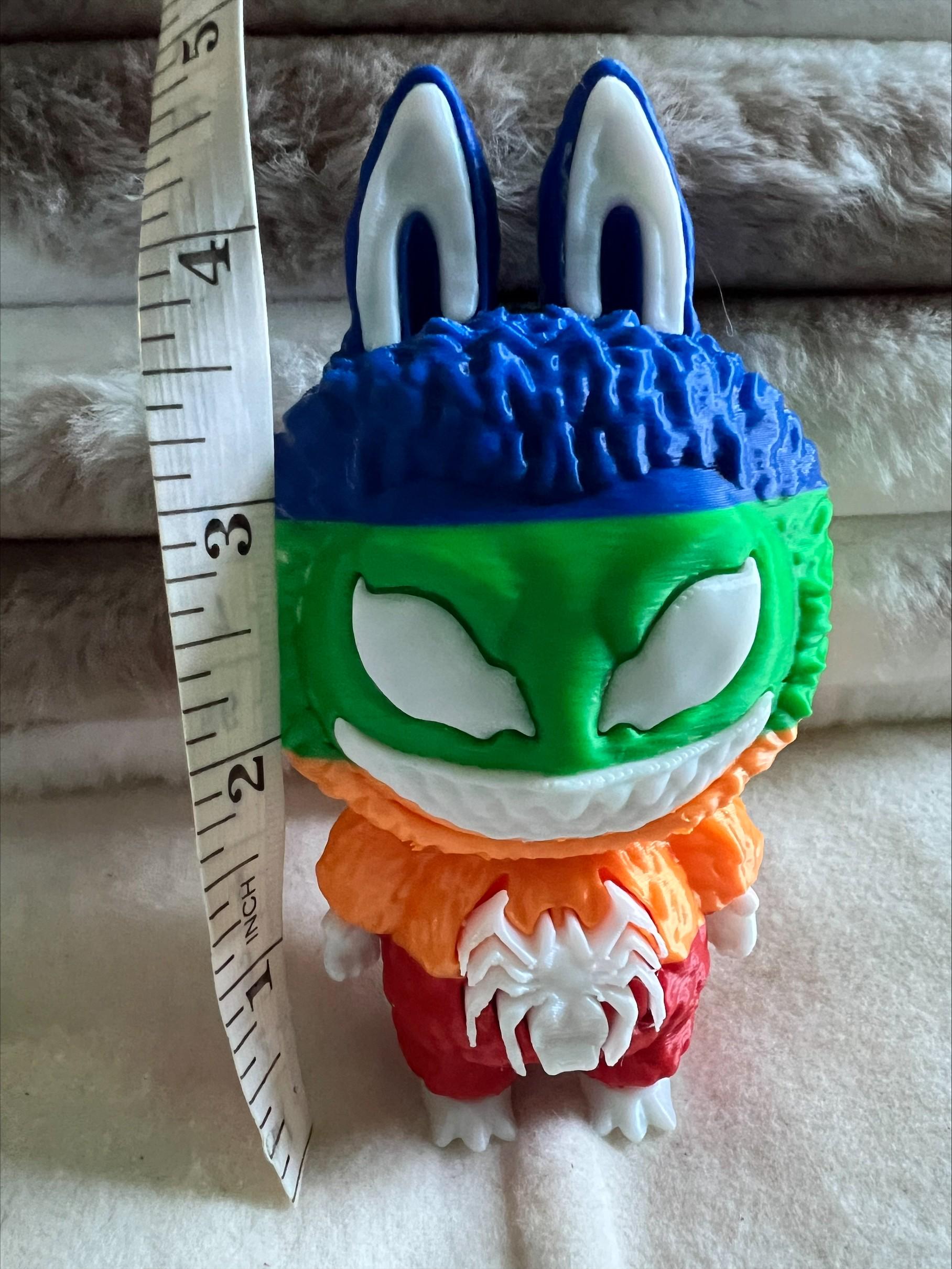 Pride Rainbow Labubu Venom by 3D print