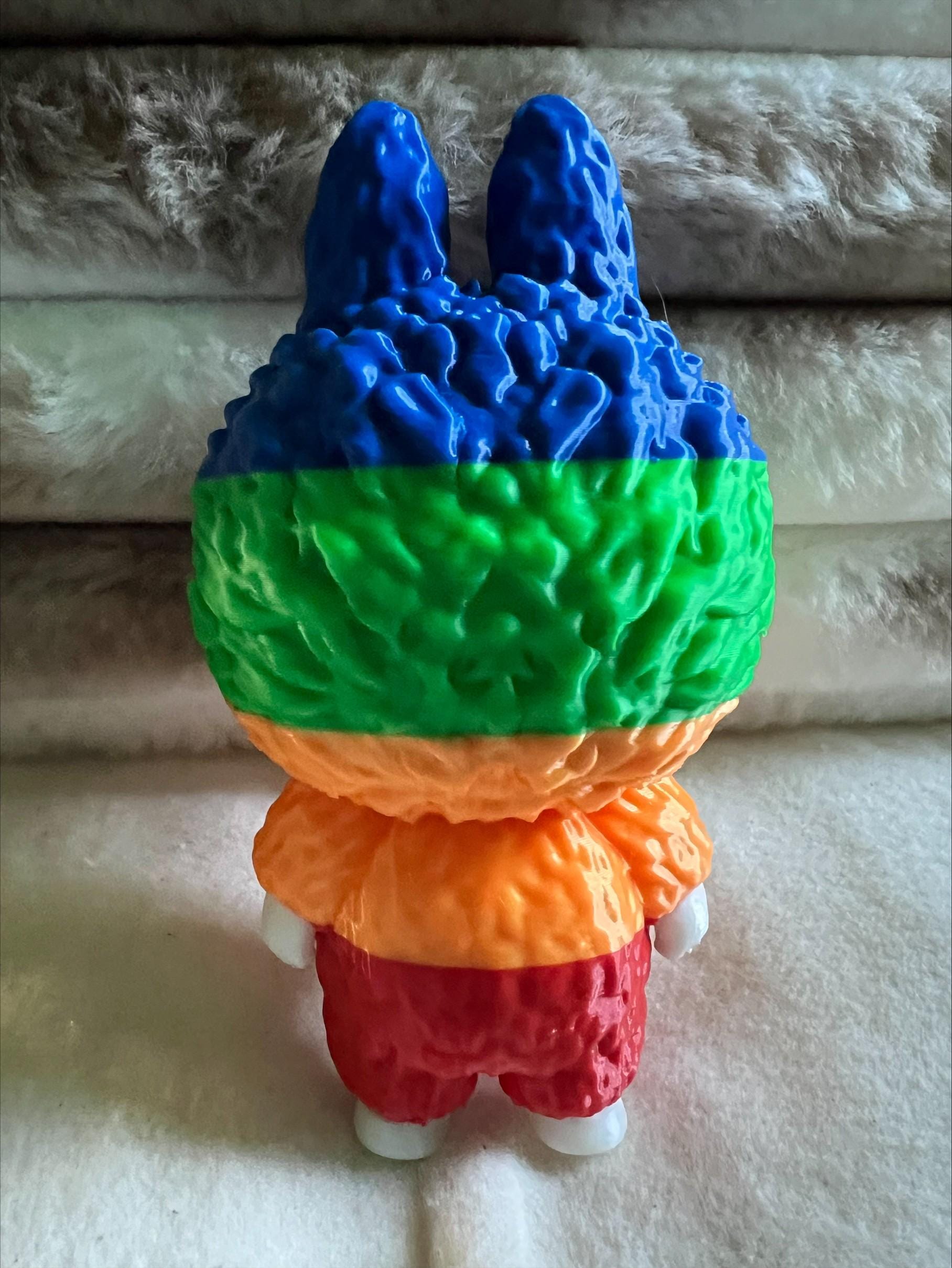 Pride Rainbow Labubu Venom by 3D print