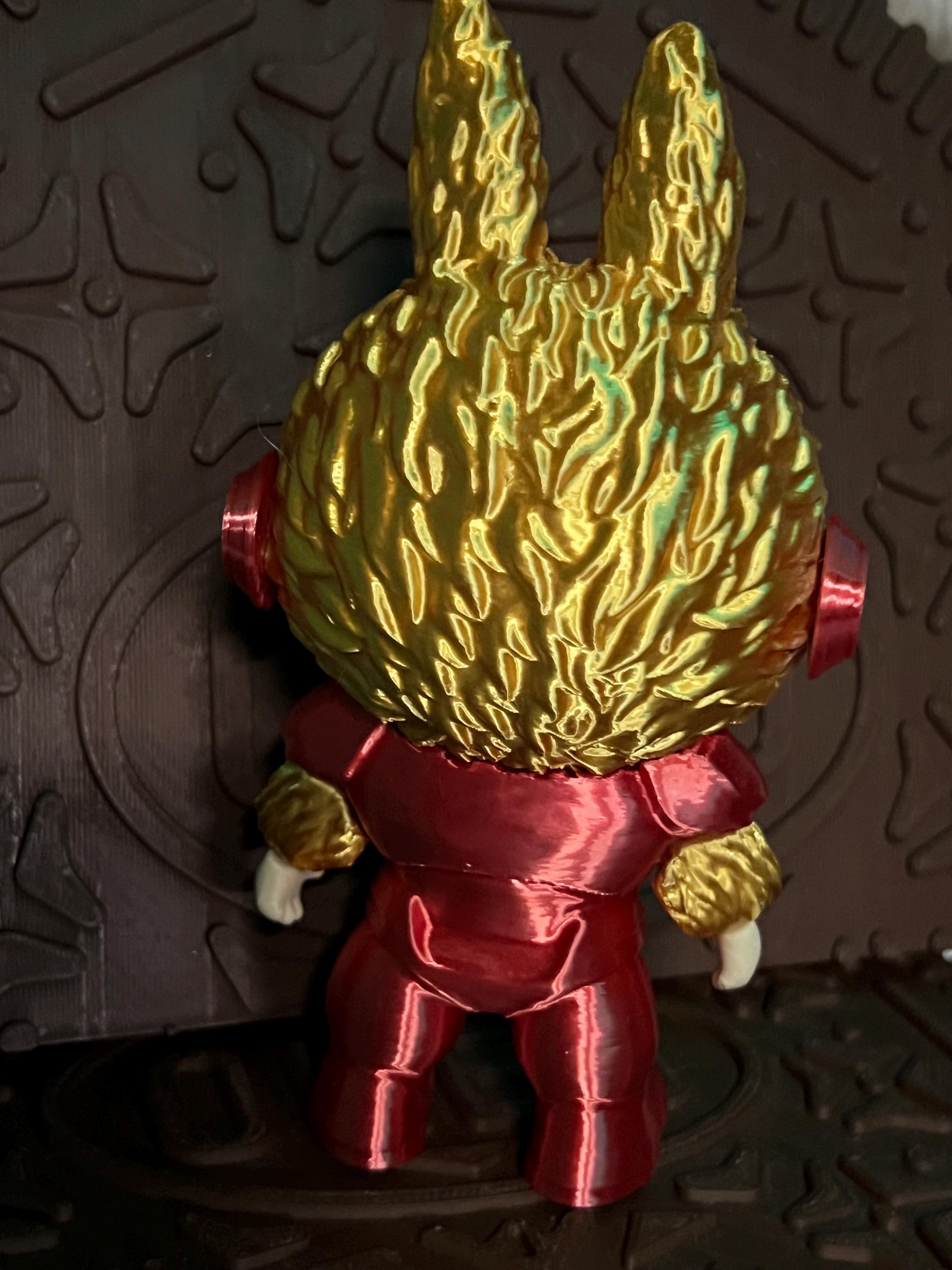 Labubu Iron Man by 3d print