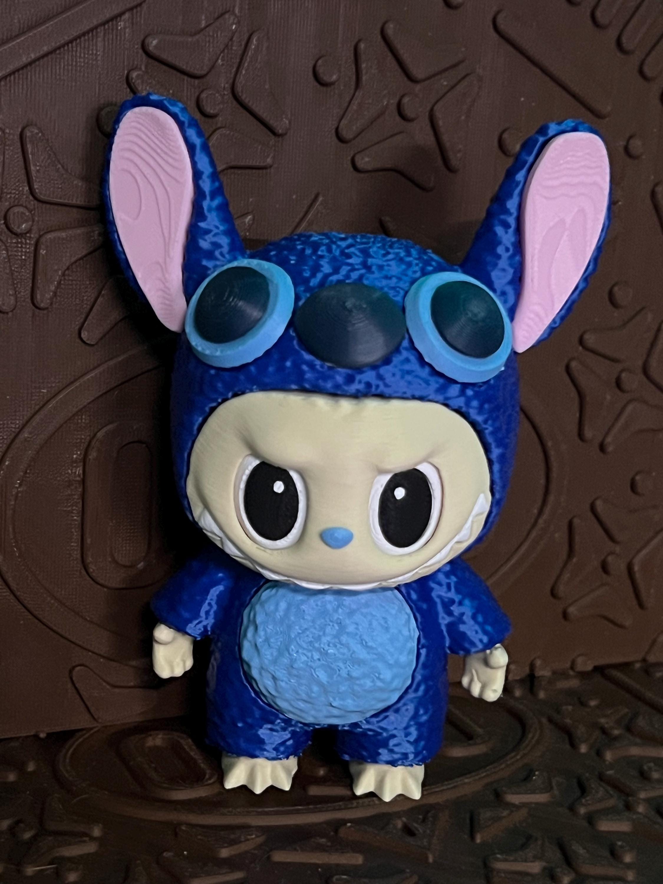 Labubu Stitch Fuzzy by 3d print