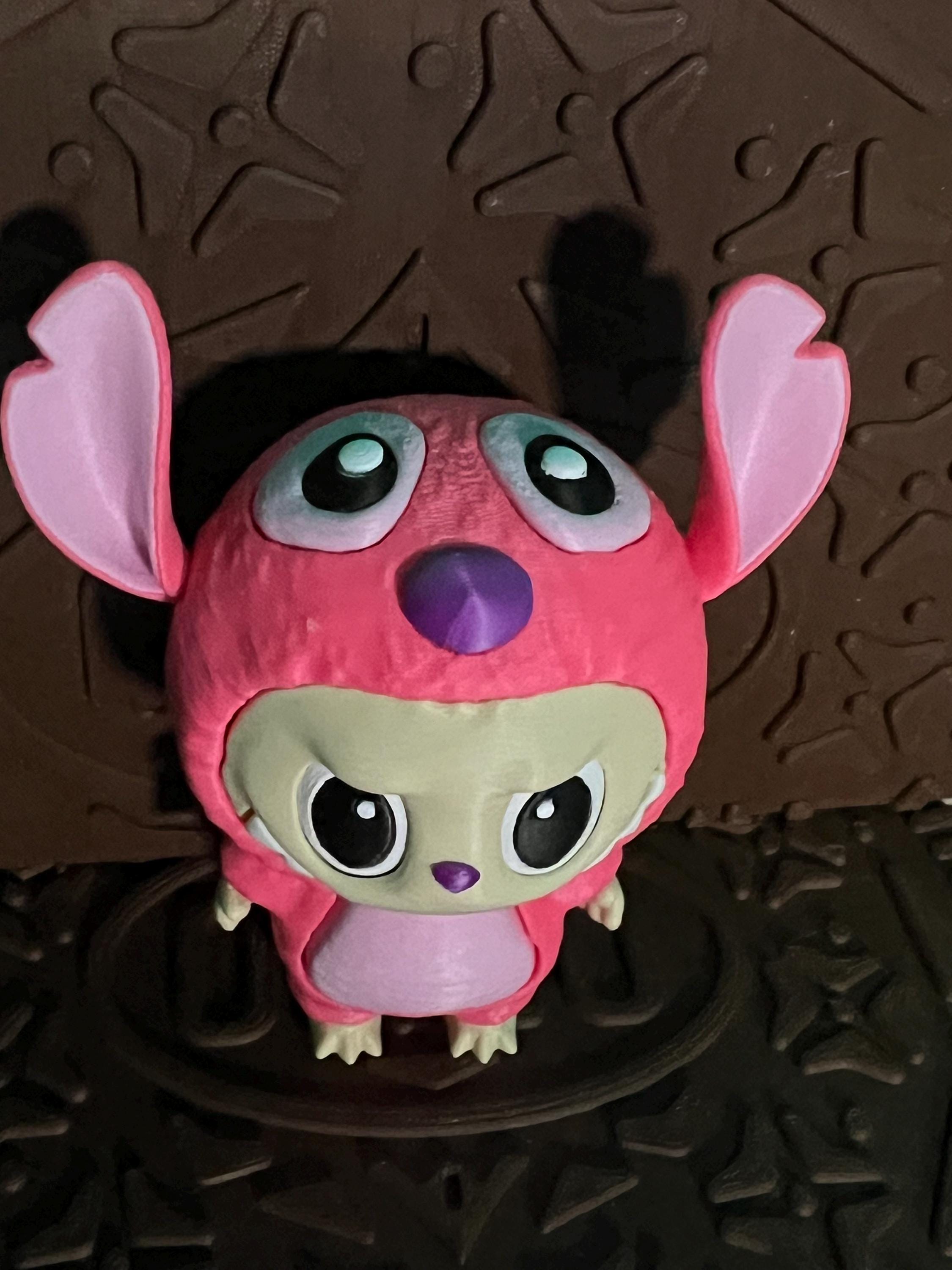 Labubu Stitchs Angel by 3D print