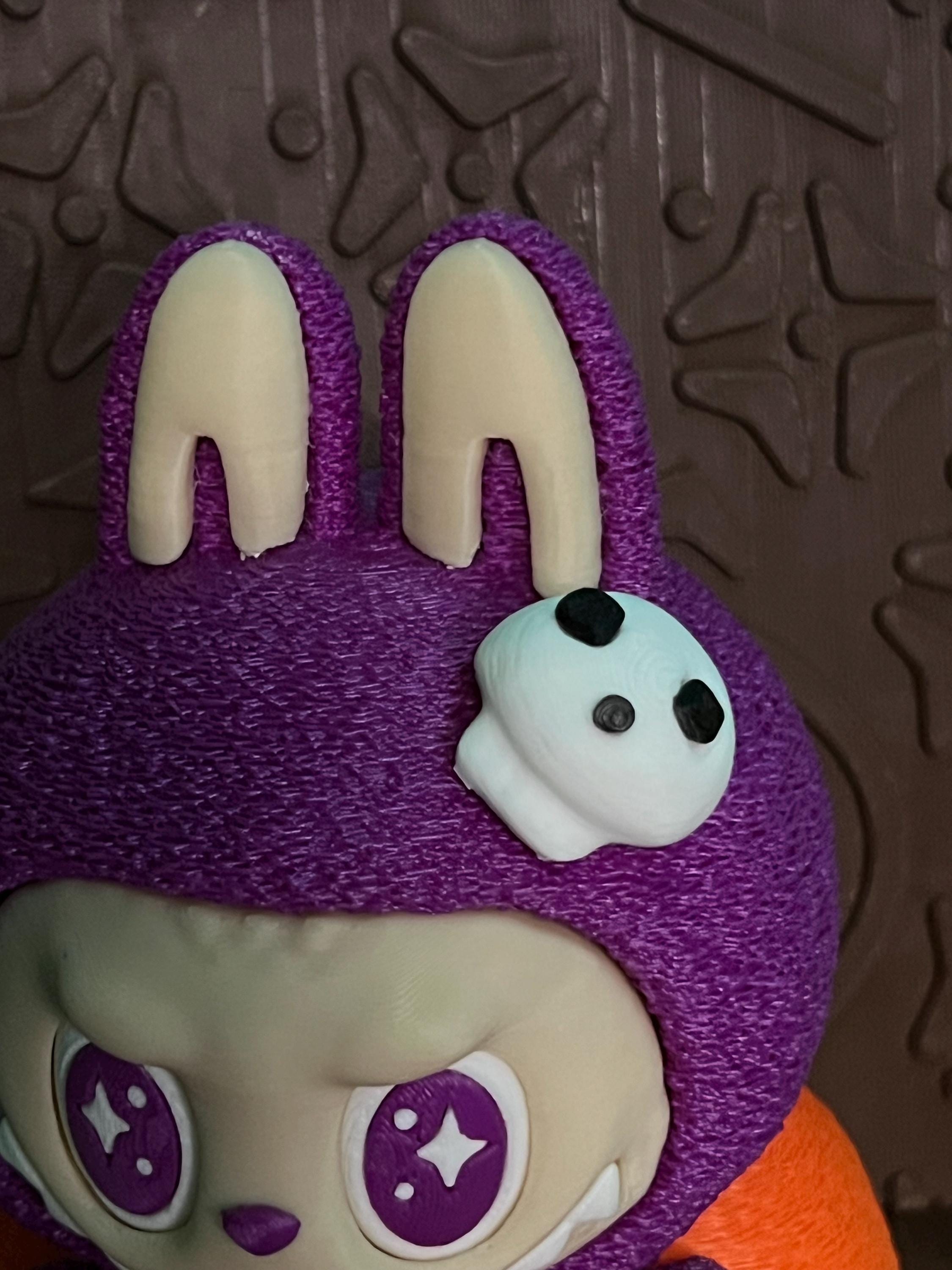 Labubu Fuzzy Sit in Pumpkin (Perfect for Halloween)