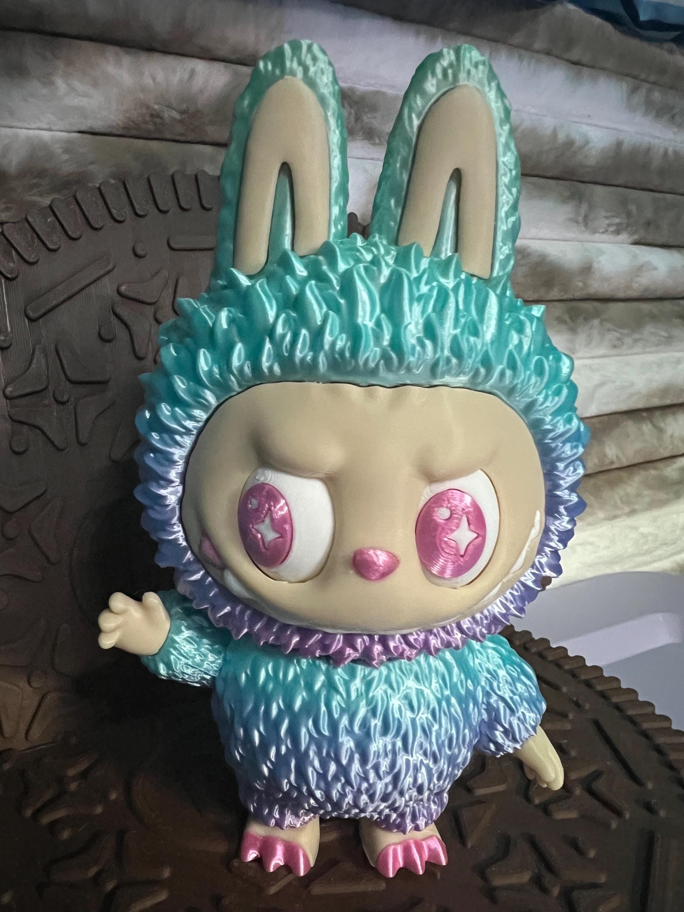Labubu Rainbow Archangel Angel (Rotating eyes) by 3D print