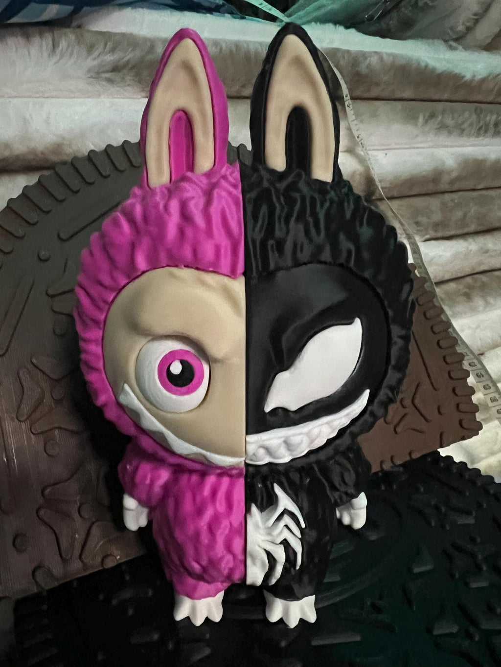 Labubu Half Human n Half Venom by 3D print