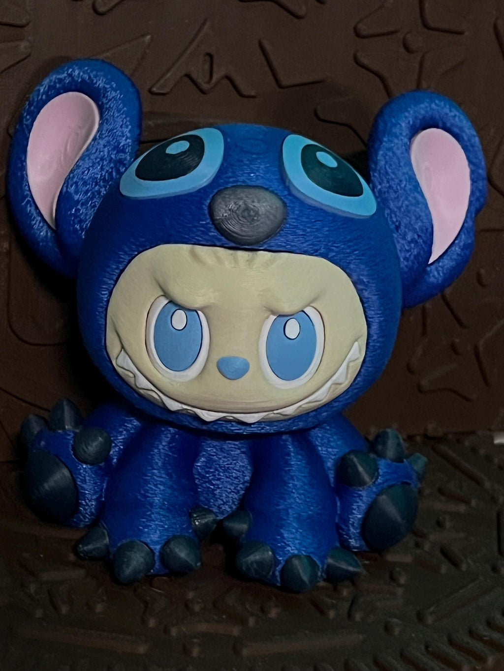 Labubu Stitch Fuzzy by 3d print