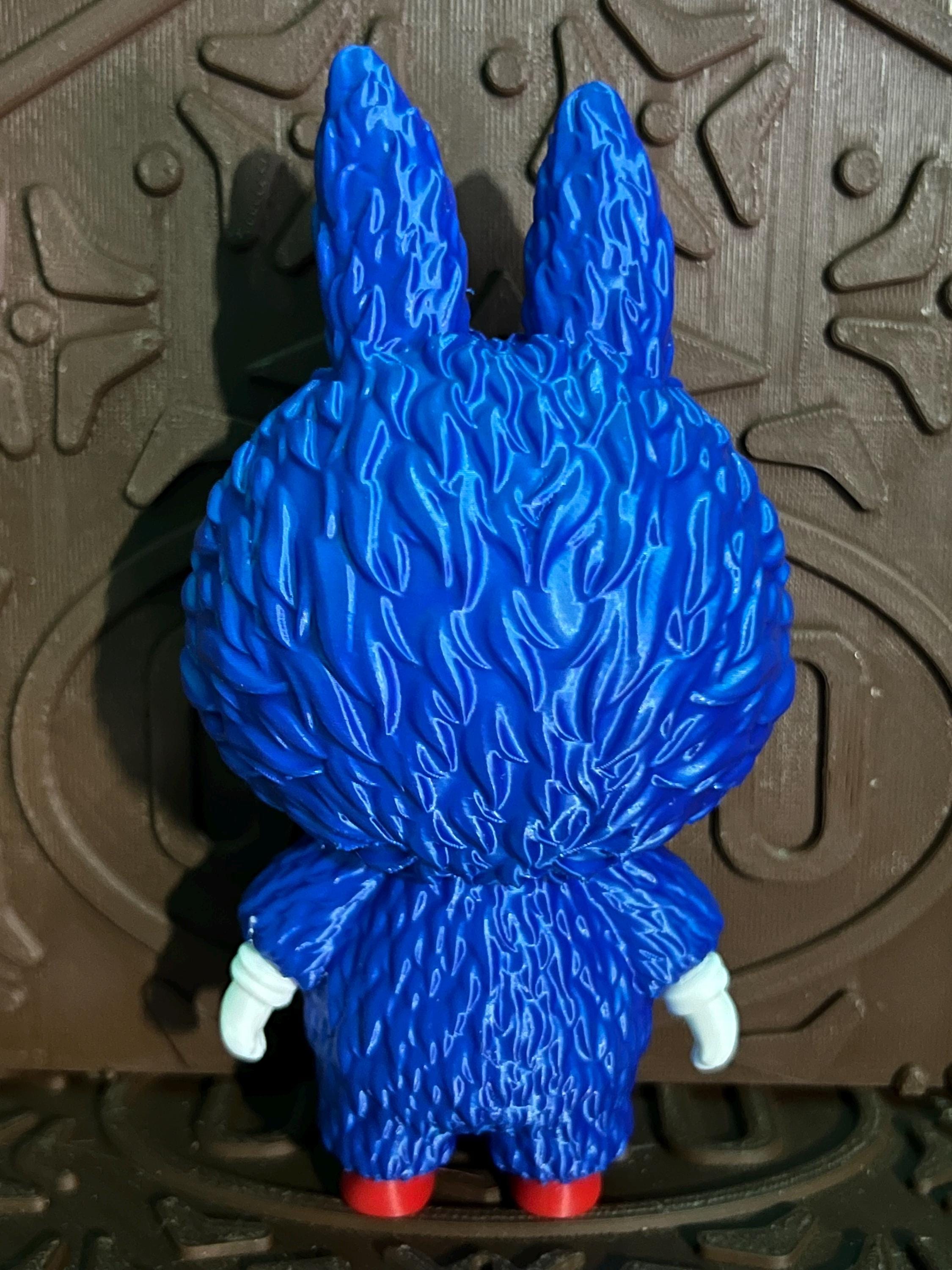 Labubu Sonic the Hedgehog by 3D print