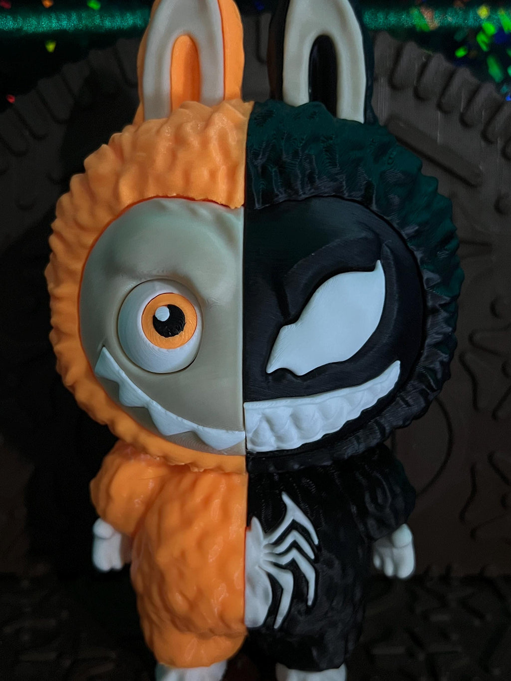 Labubu Half human n Half venom by 3D print