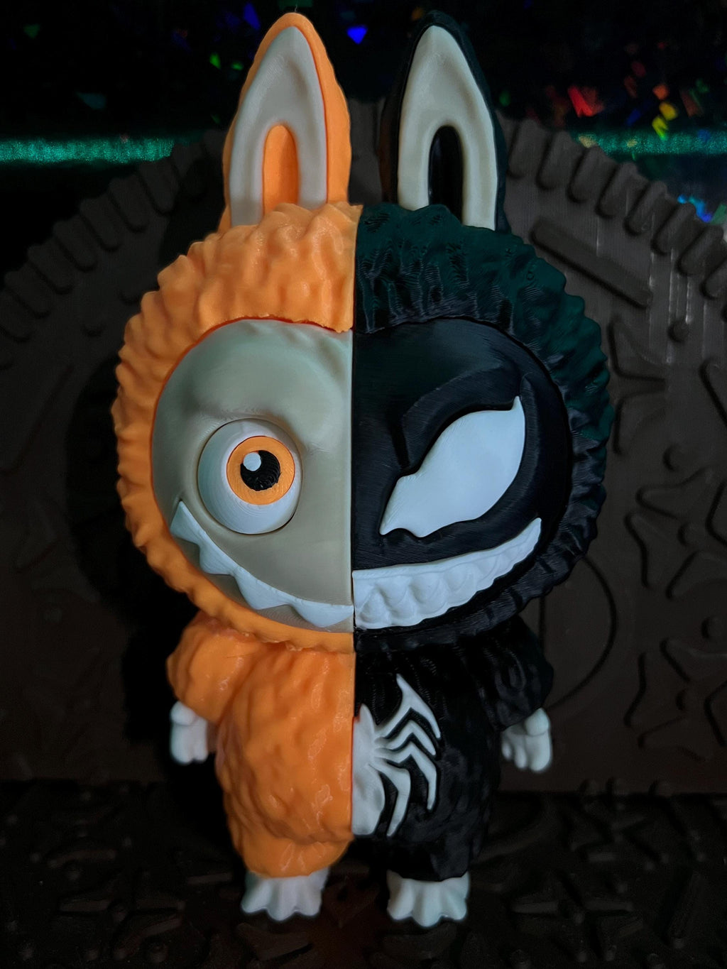 Labubu Half human n Half venom by 3D print