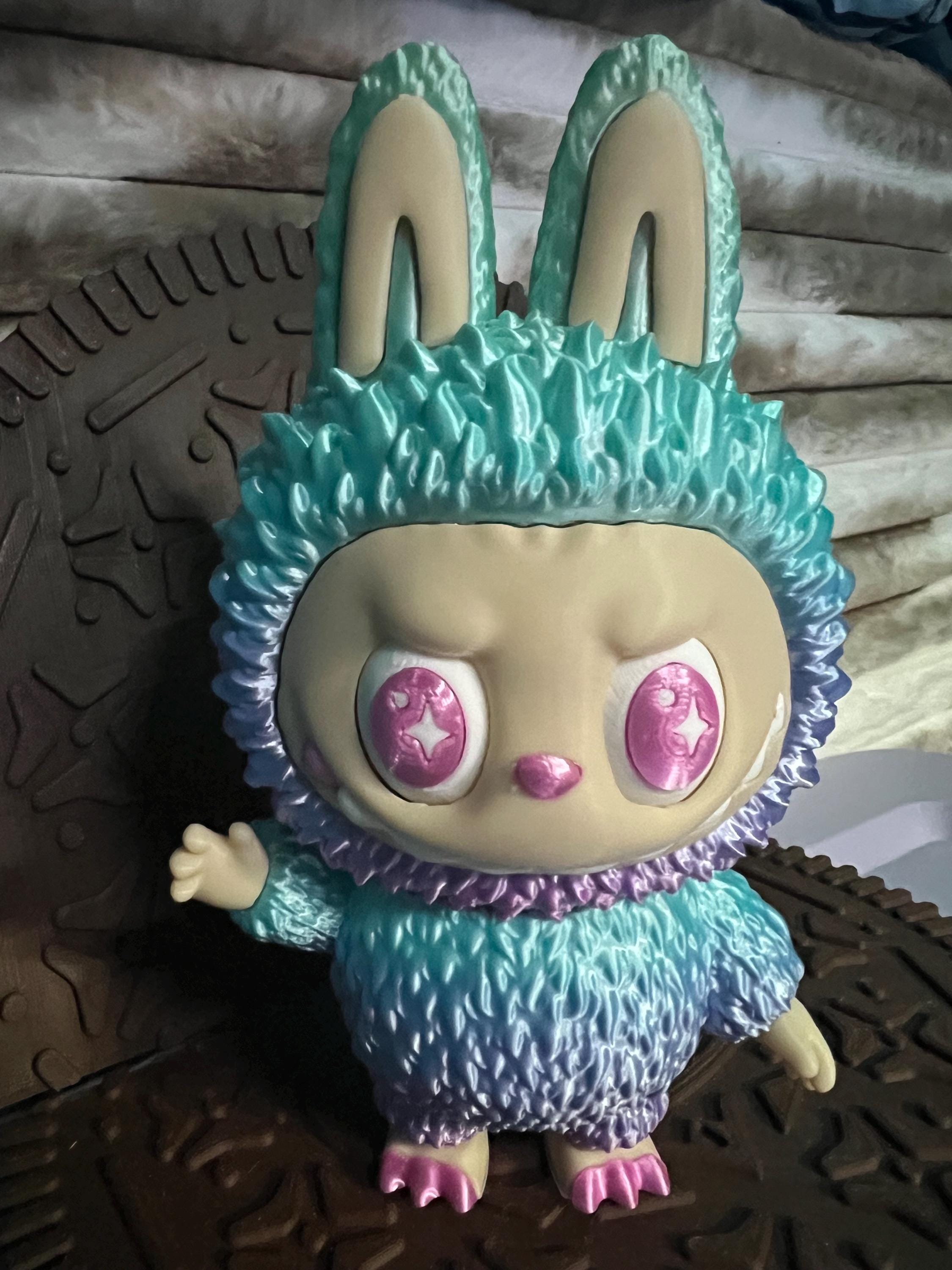 Labubu Rainbow Archangel Angel (Rotating eyes) by 3D print