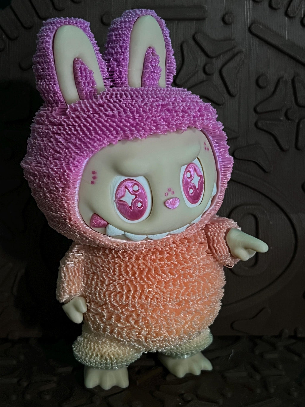 Labubu rainbow color ( long hair versio) by 3D print