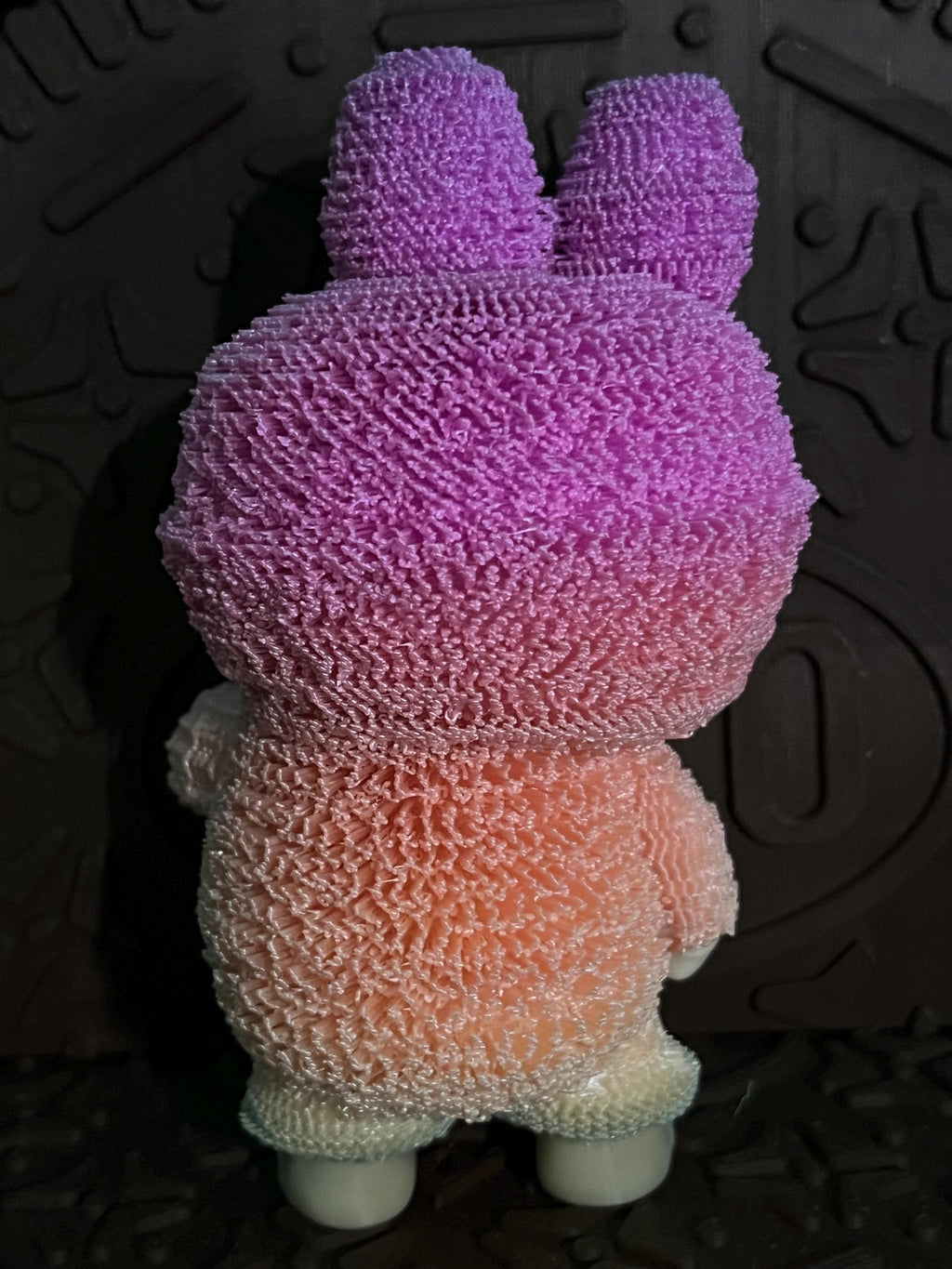 Labubu rainbow color ( long hair versio) by 3D print