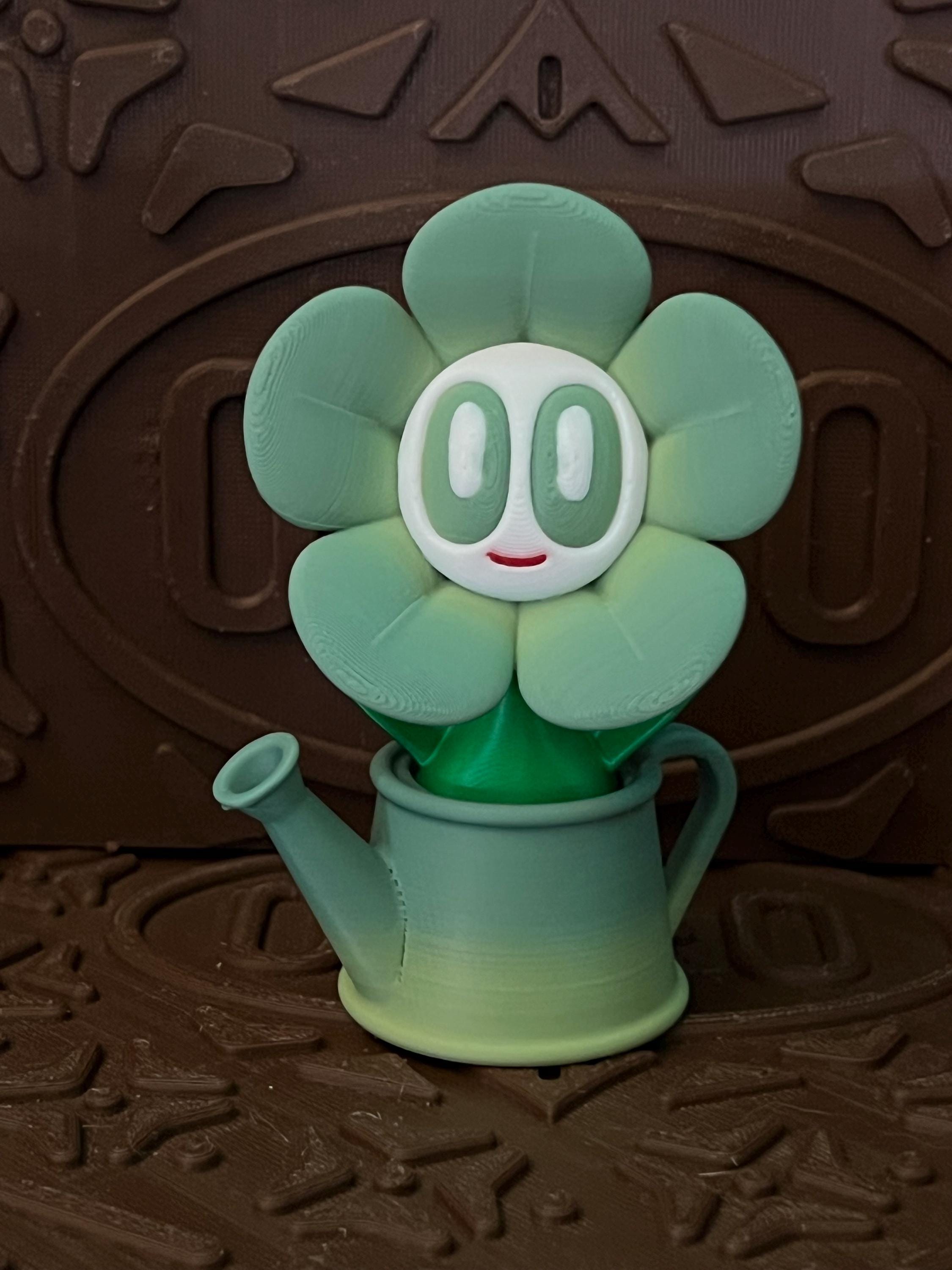Flower with watering can by 3D print