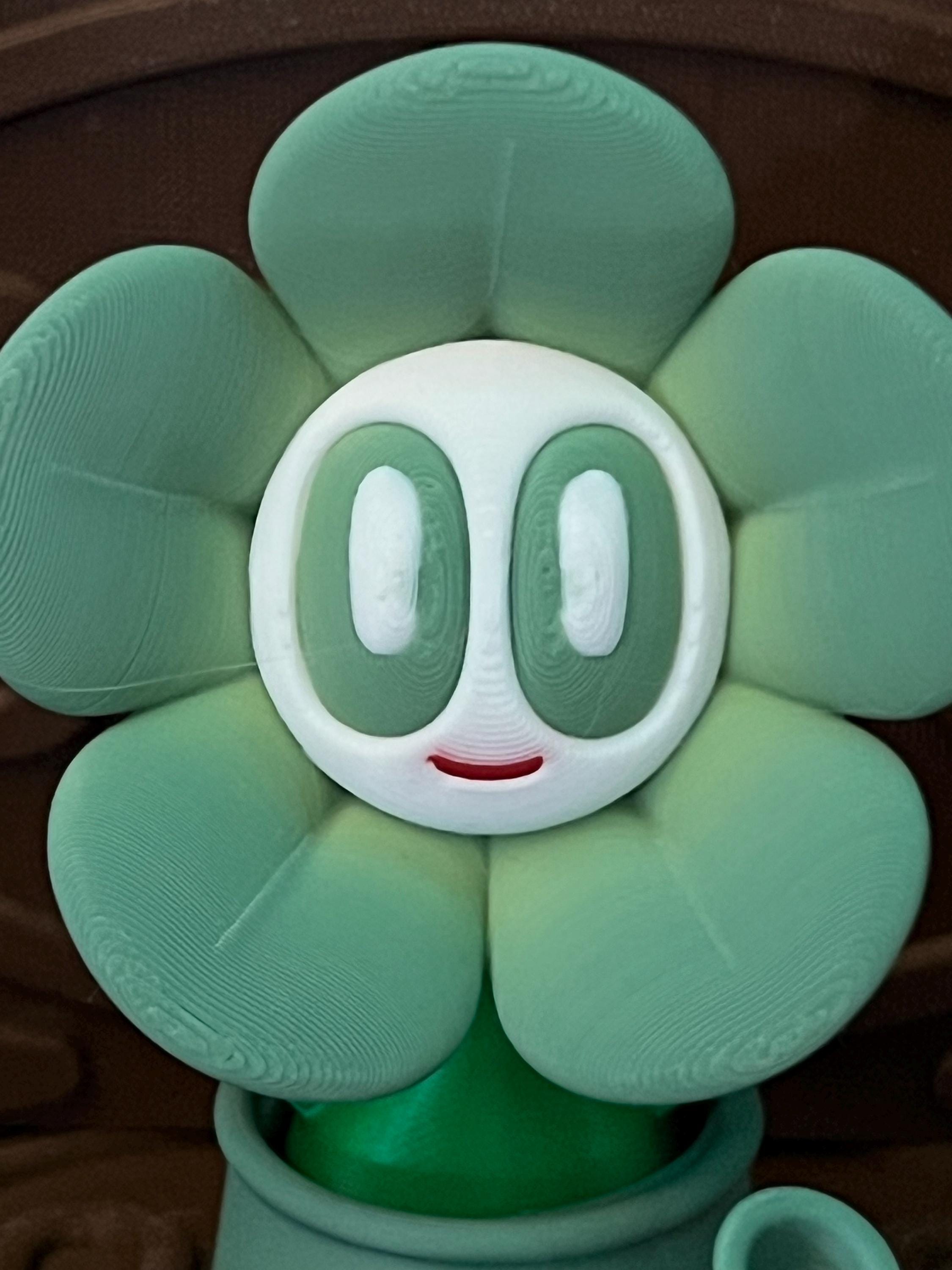 Flower with watering can by 3D print