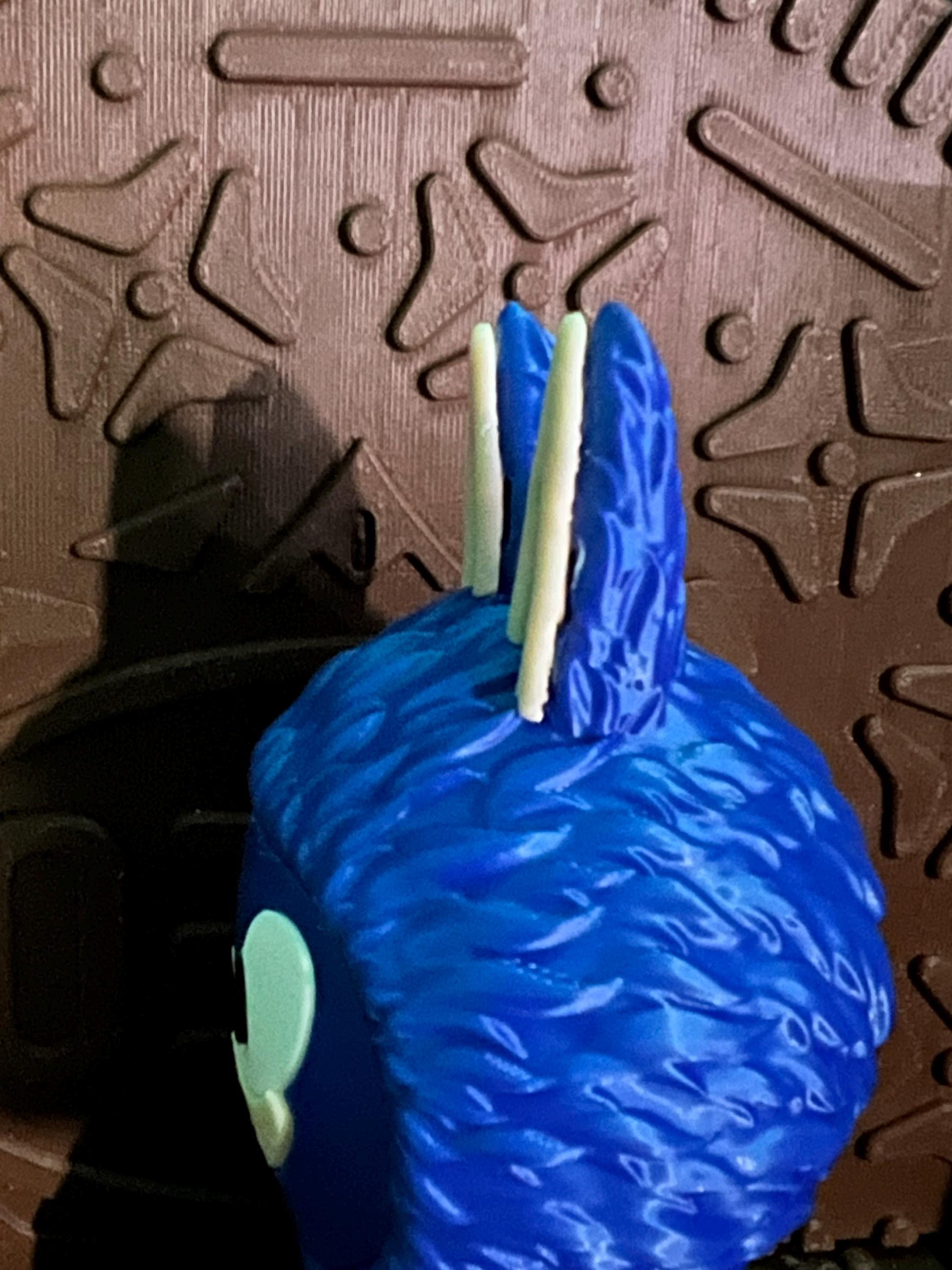 Labubu Sonic the Hedgehog by 3D print