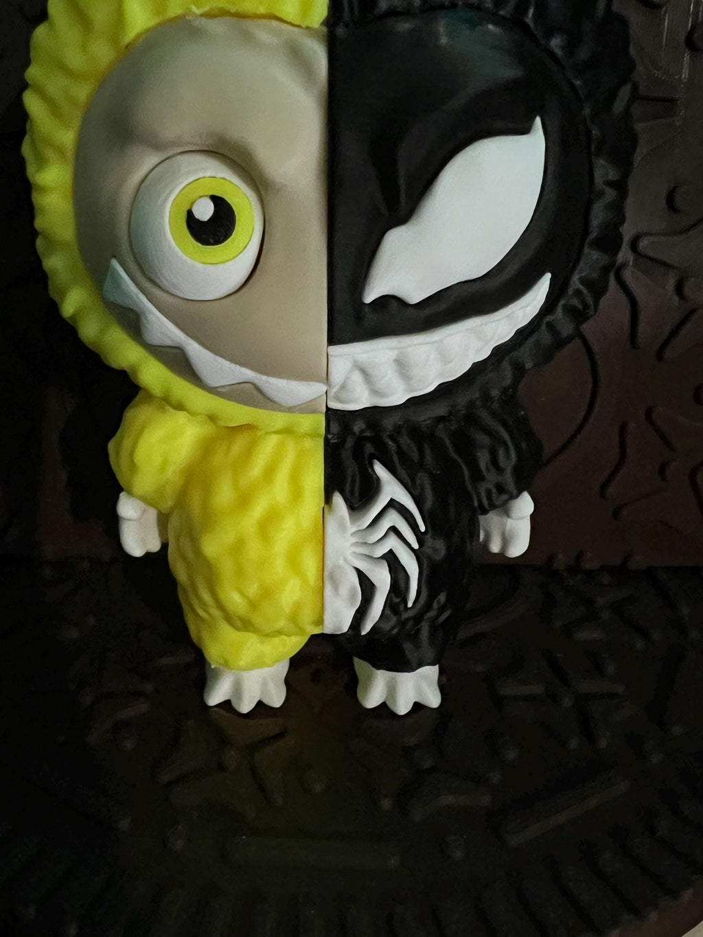Labubu Half Human n Half Venom by 3D print
