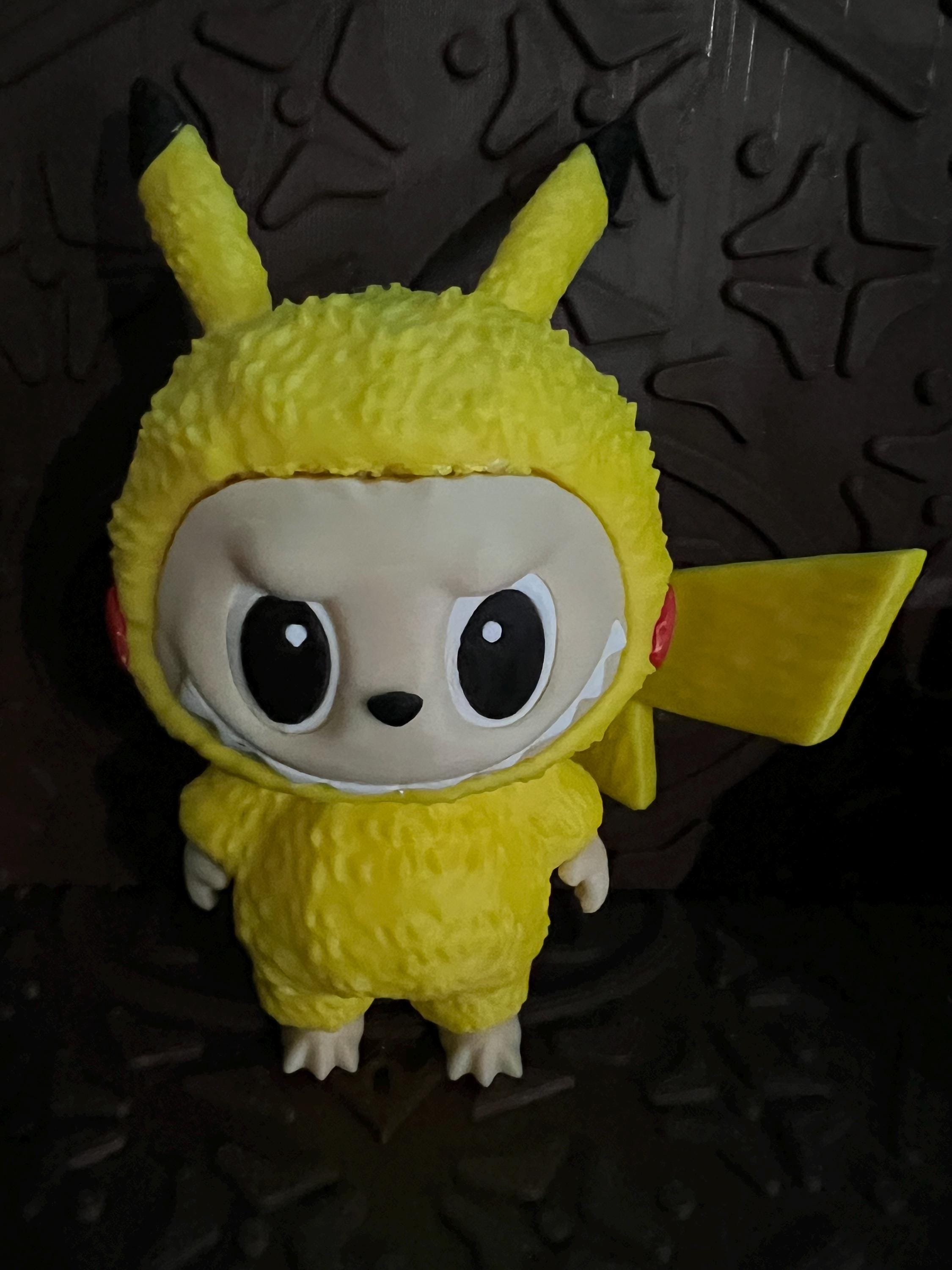 Labubu Pokémon Pikachu by 3D print